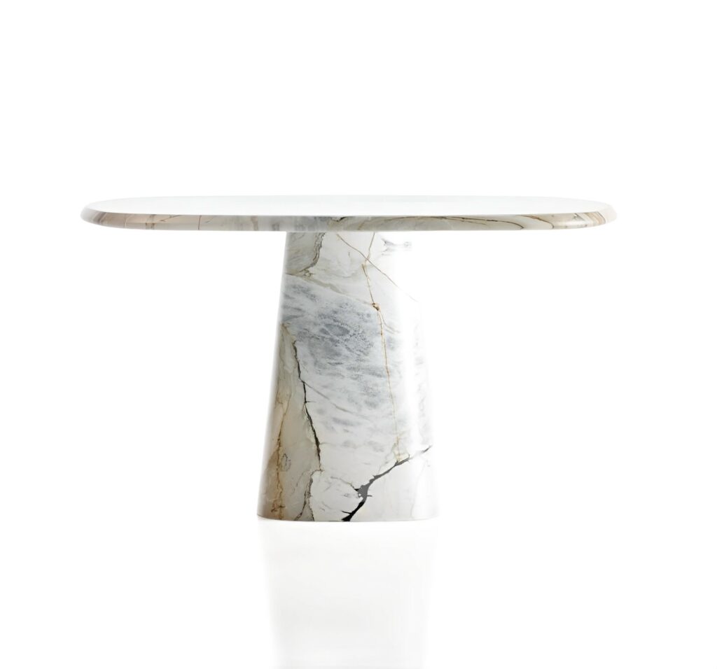Calacatta Macchia Vecchia Wedge Table by Serafini 1