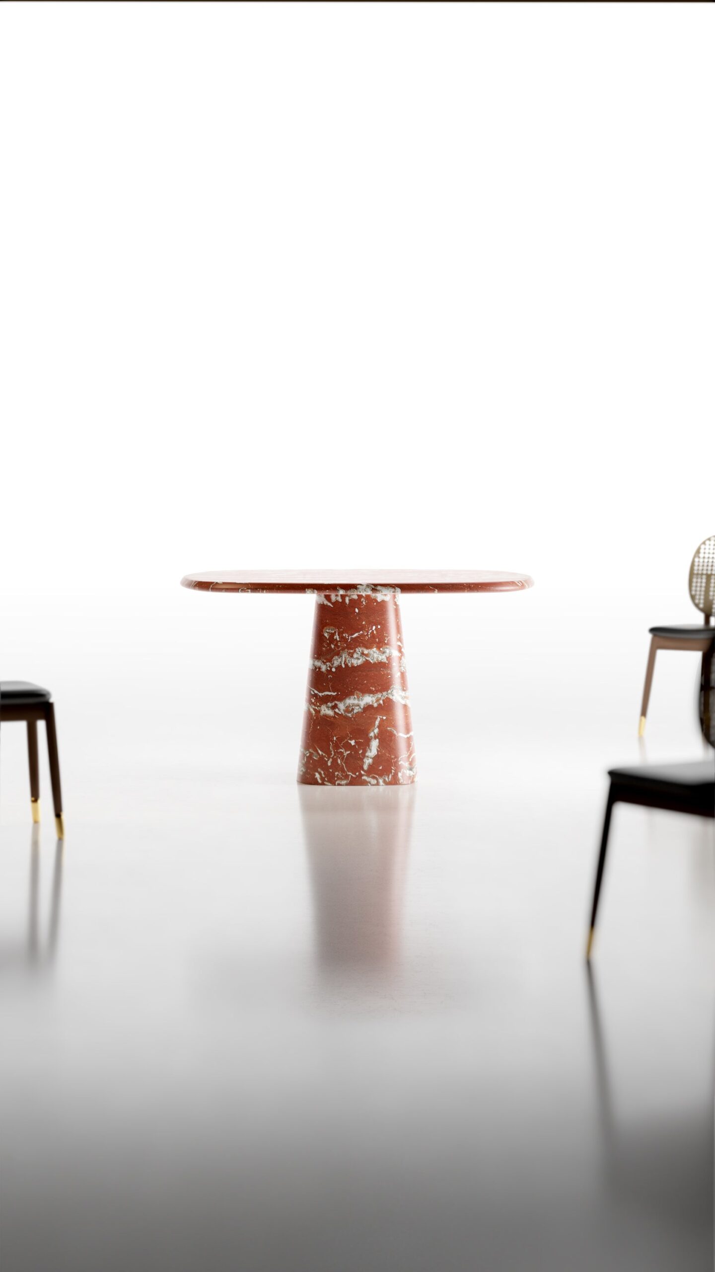 Calacatta Macchia Vecchia Wedge Table by Serafini 6