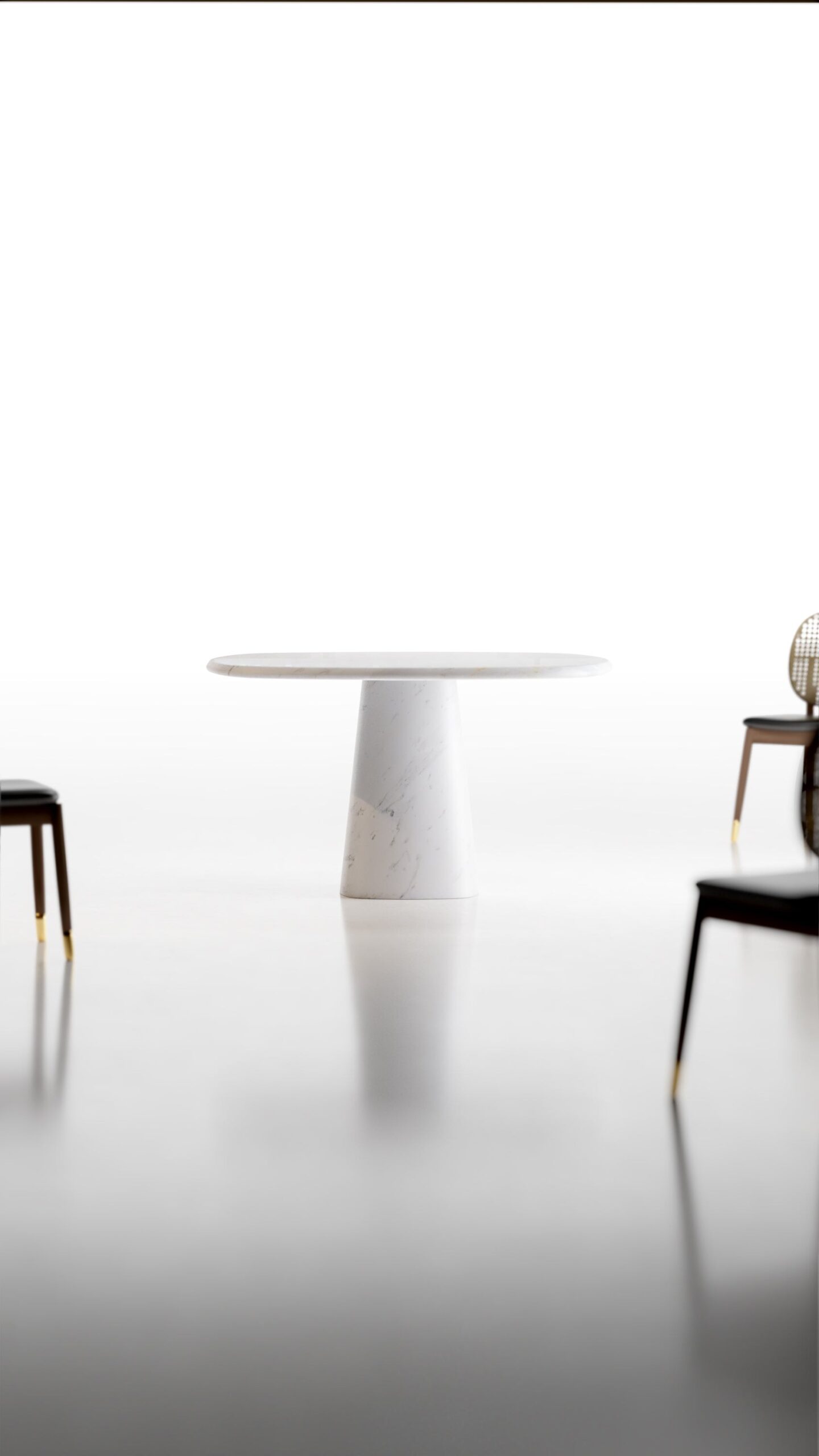 Calacatta Macchia Vecchia Wedge Table by Serafini 7