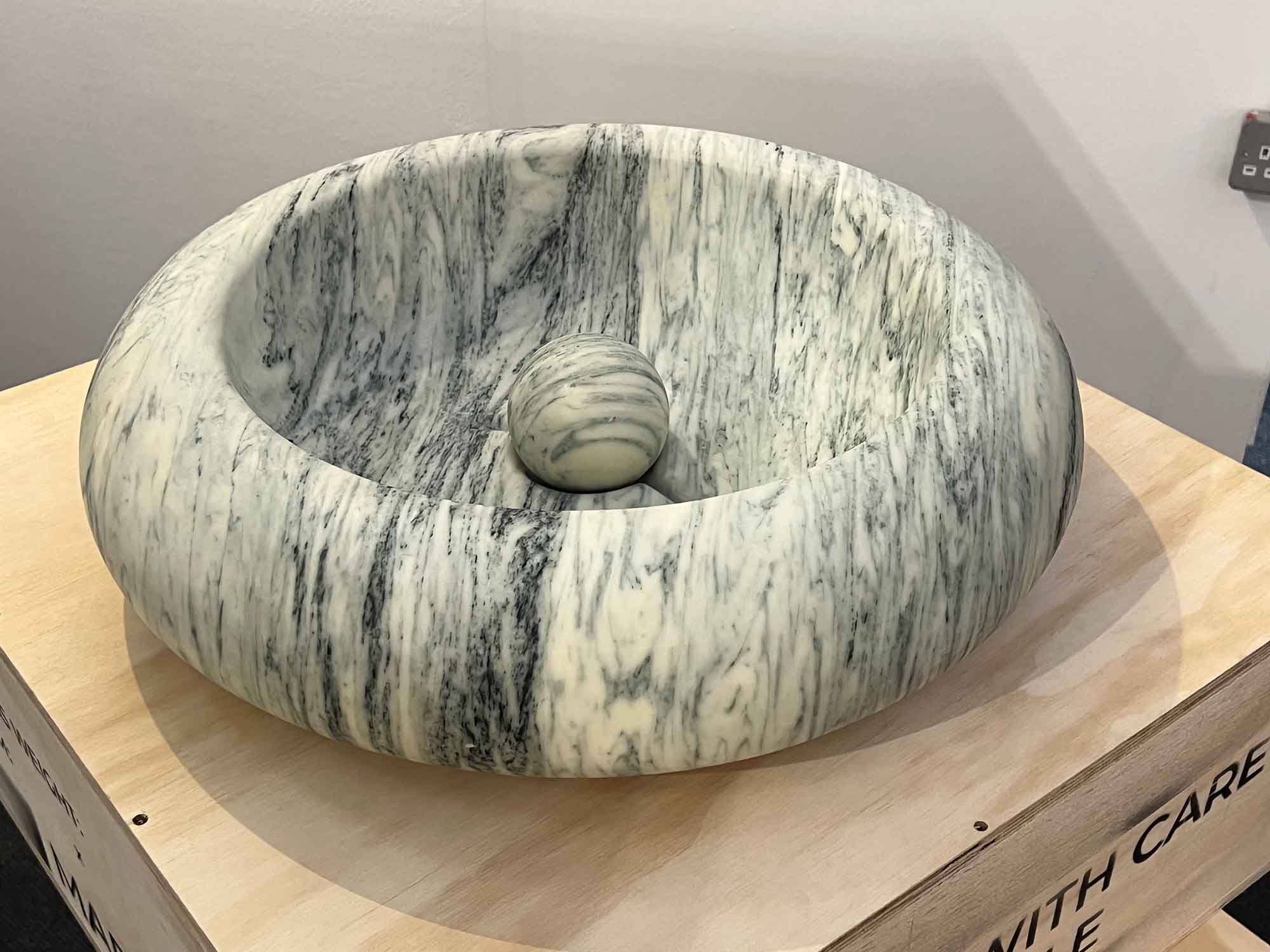 Crema Tirreno Roll Ball Sink by Mark Mitchell 2
