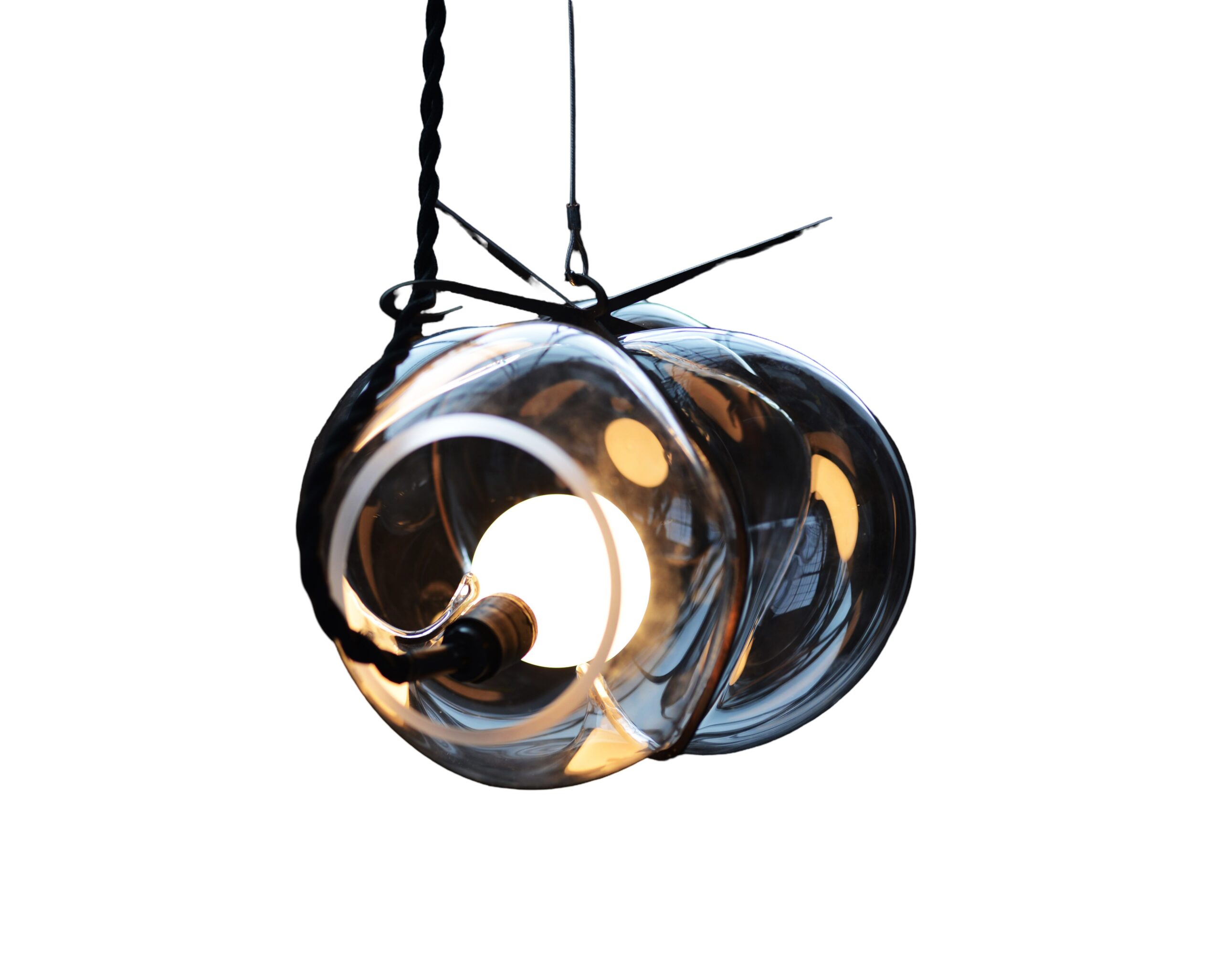 Crystal Glass Suspension, Exhale, Catie Newell 1