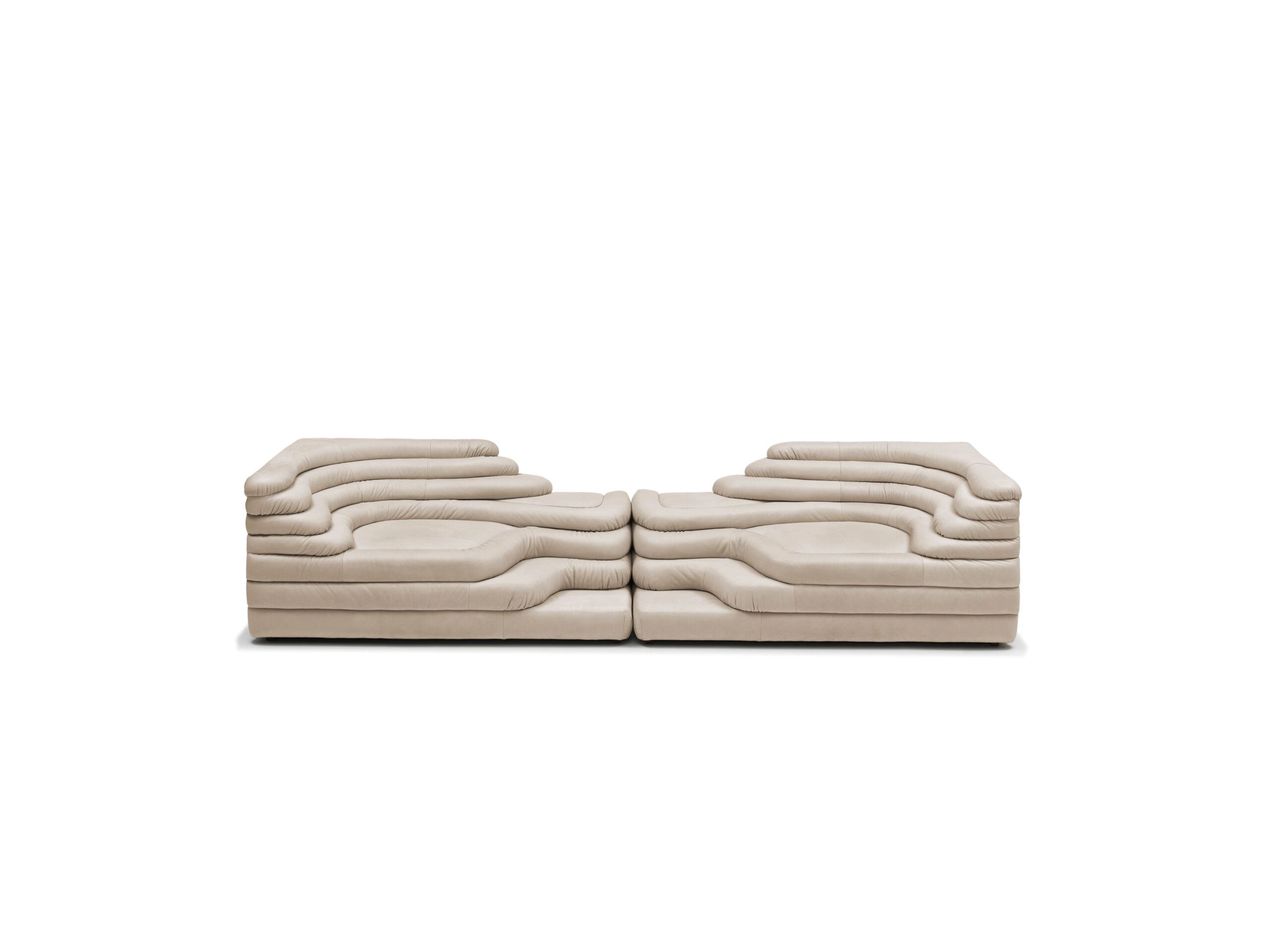 DS 1025 Set of 2 Modern Sofas by De Sede Leather Beech Switzerland 3
