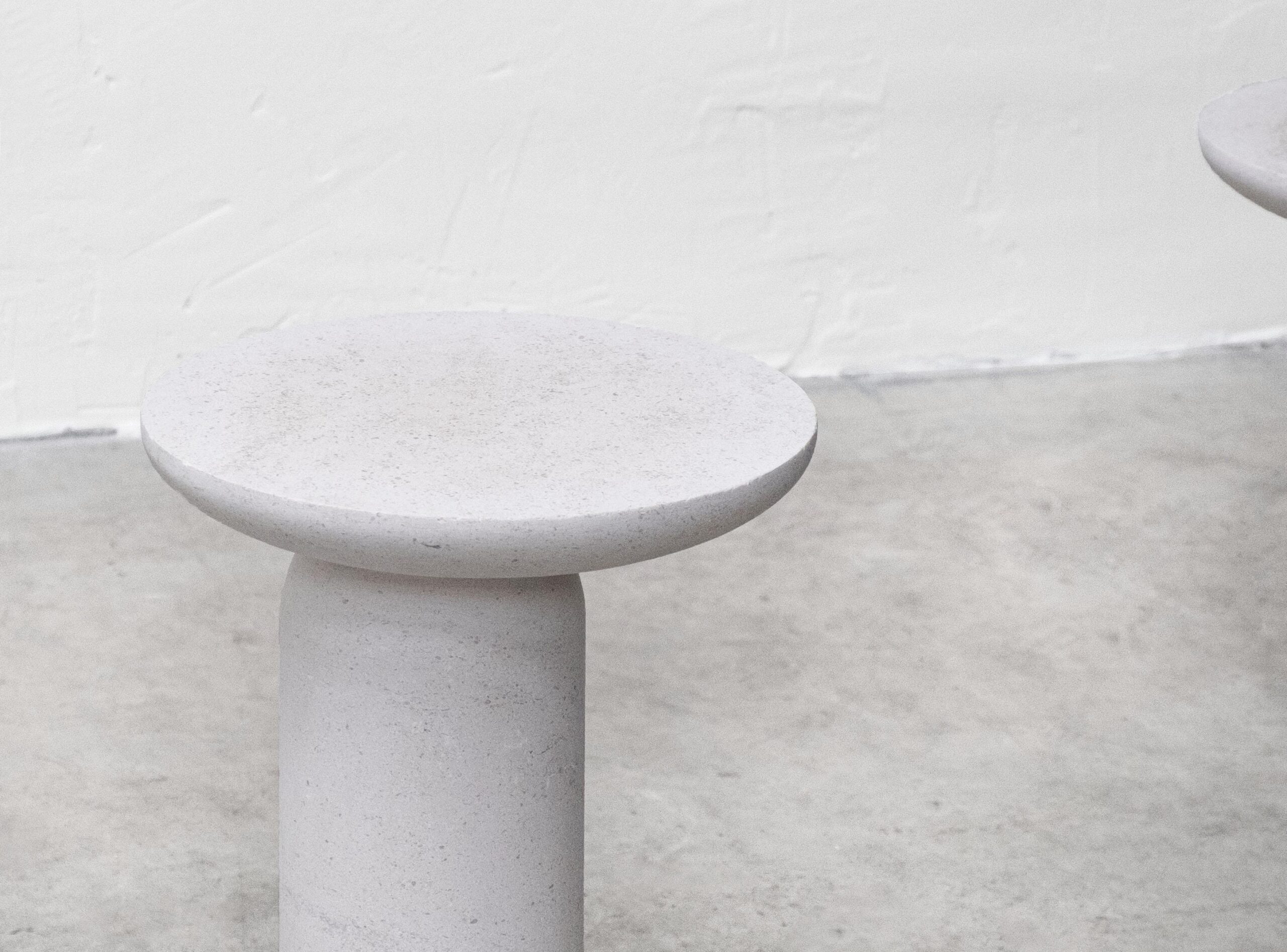 Decomplexe, Dark Grey Marble Side Table Sculpted by Frederic Saulou 8
