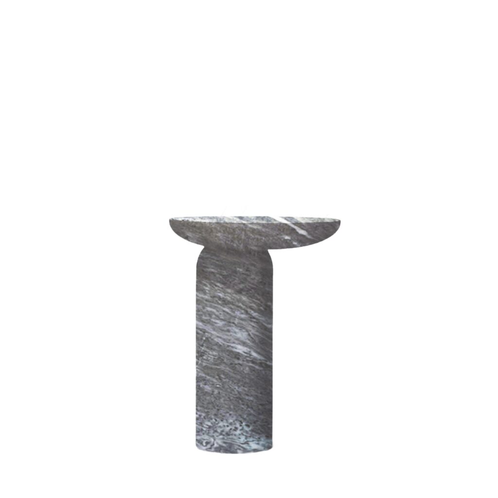 Decomplexe, Marble Side Table Sculpted by Frederic Saulou 1