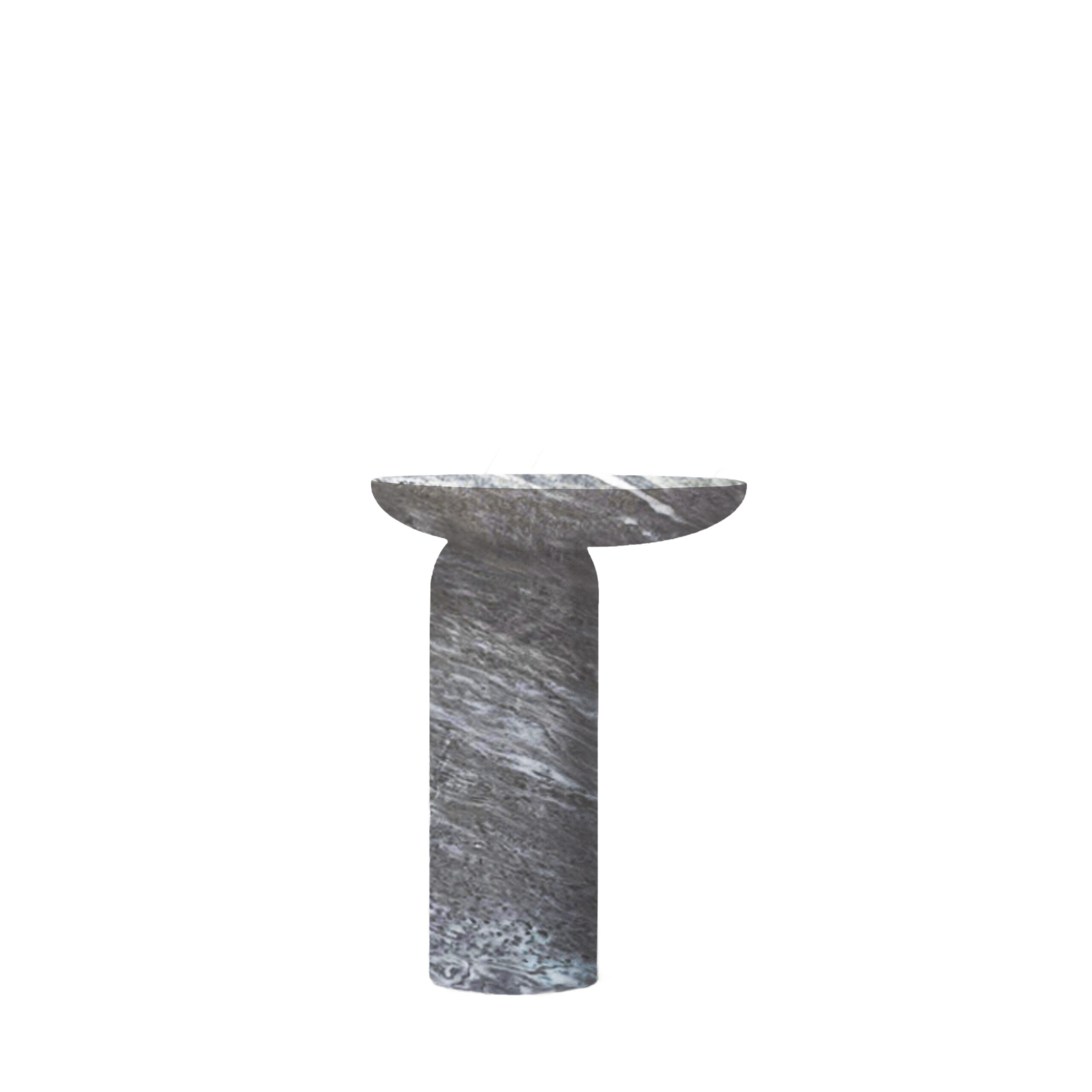 Decomplexe, Marble Side Table Sculpted by Frederic Saulou 1