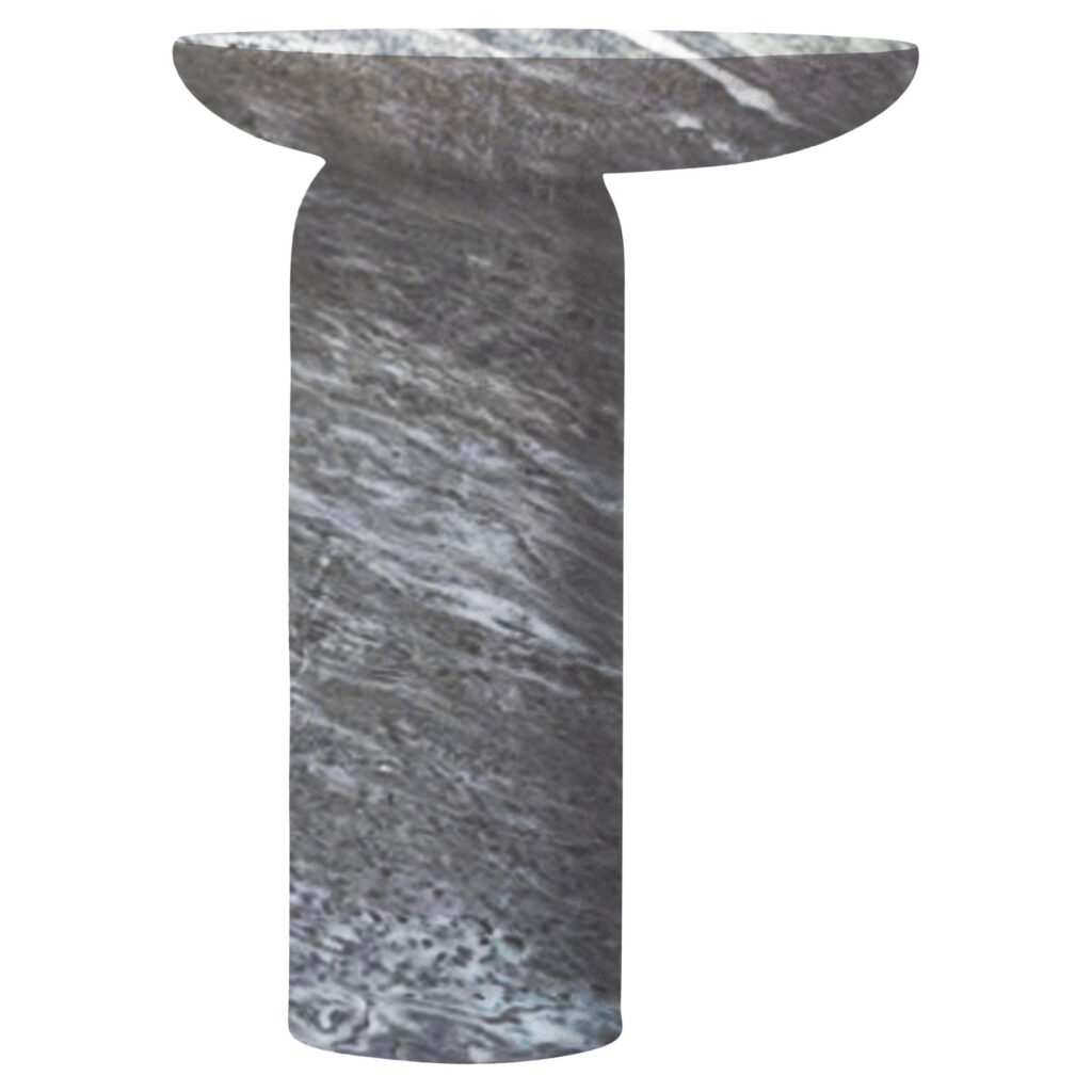 Decomplexe, Marble Side Table Sculpted by Frederic Saulou 1