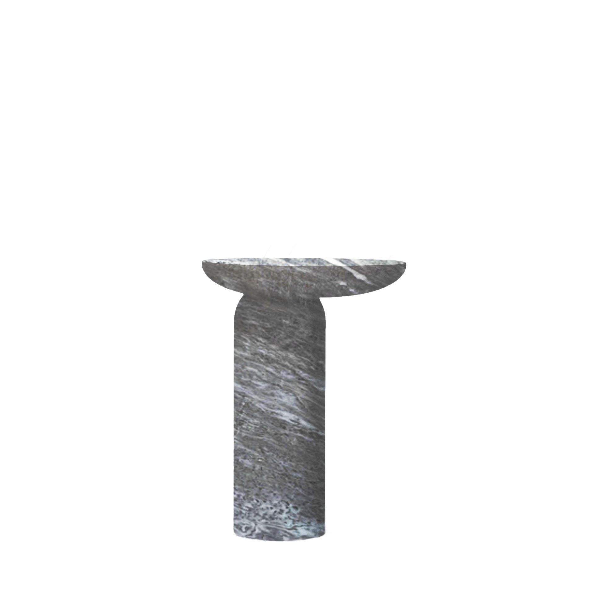 Decomplexe, Marble Side Table Sculpted by Frederic Saulou 1