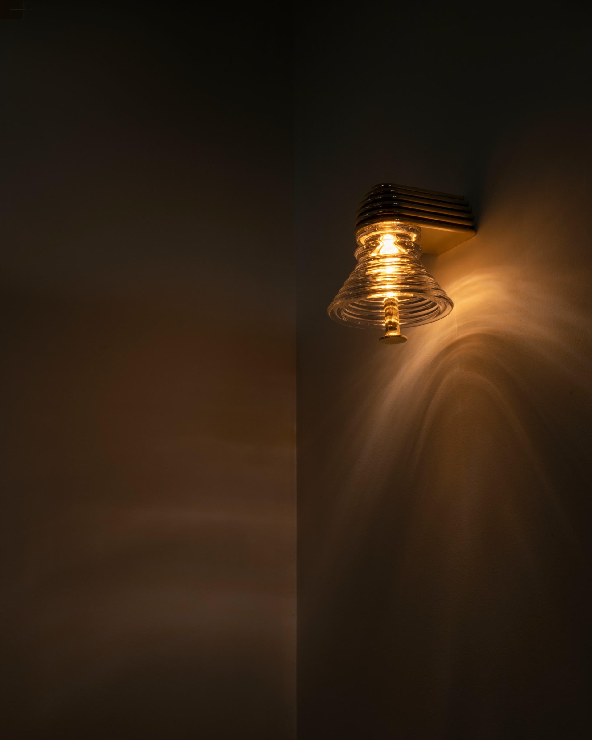 Insulator A Frosted Glass and Polished Brass Sconce by Novocastrian 7