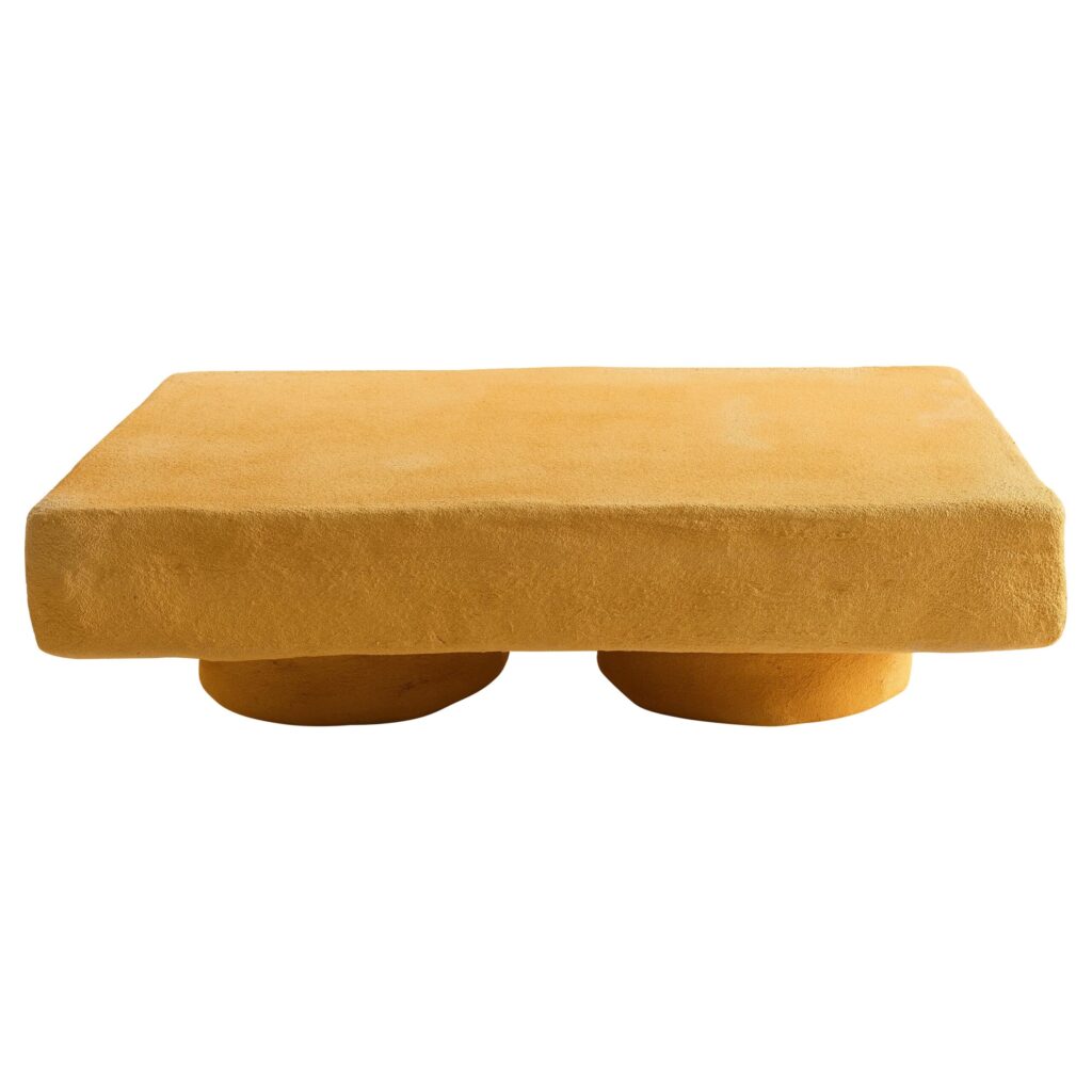 Jerry Low Coffee Table Indoor Outdoor Yellow Concrete by Mary Lynn Carlo 1