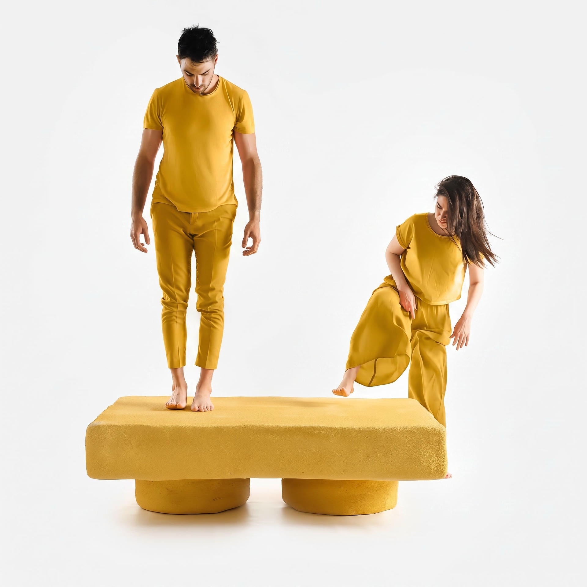 Jerry Low Coffee Table Indoor Outdoor Yellow Concrete by Mary Lynn Carlo 9