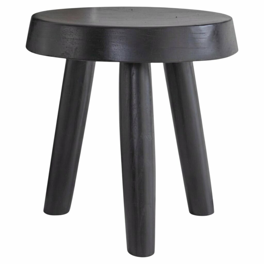 Low Black Stained Milk Stools 1
