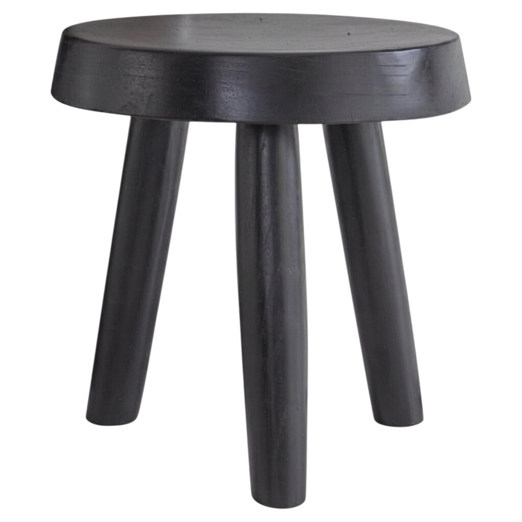 Low Black Stained Milk Stools by Bicci De’ Medici 1