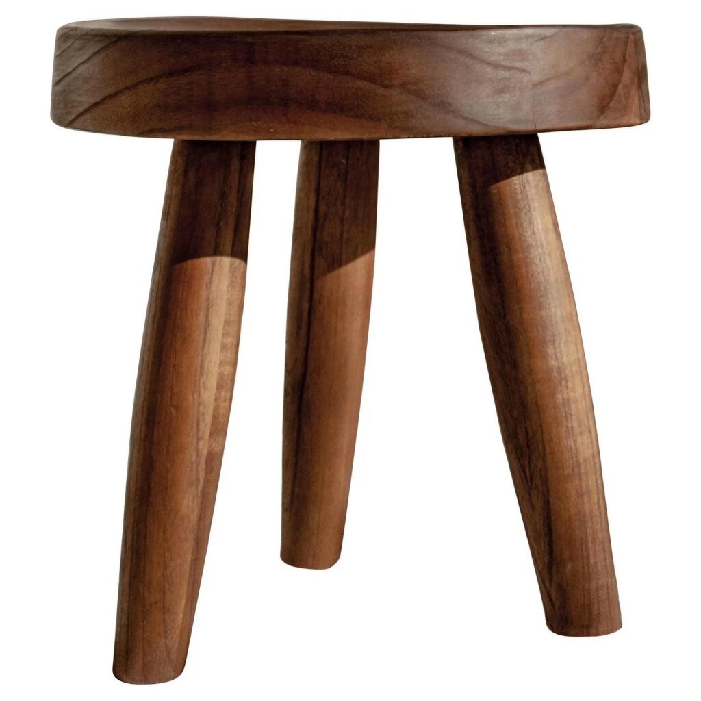 Low Brown Milk Stools 1