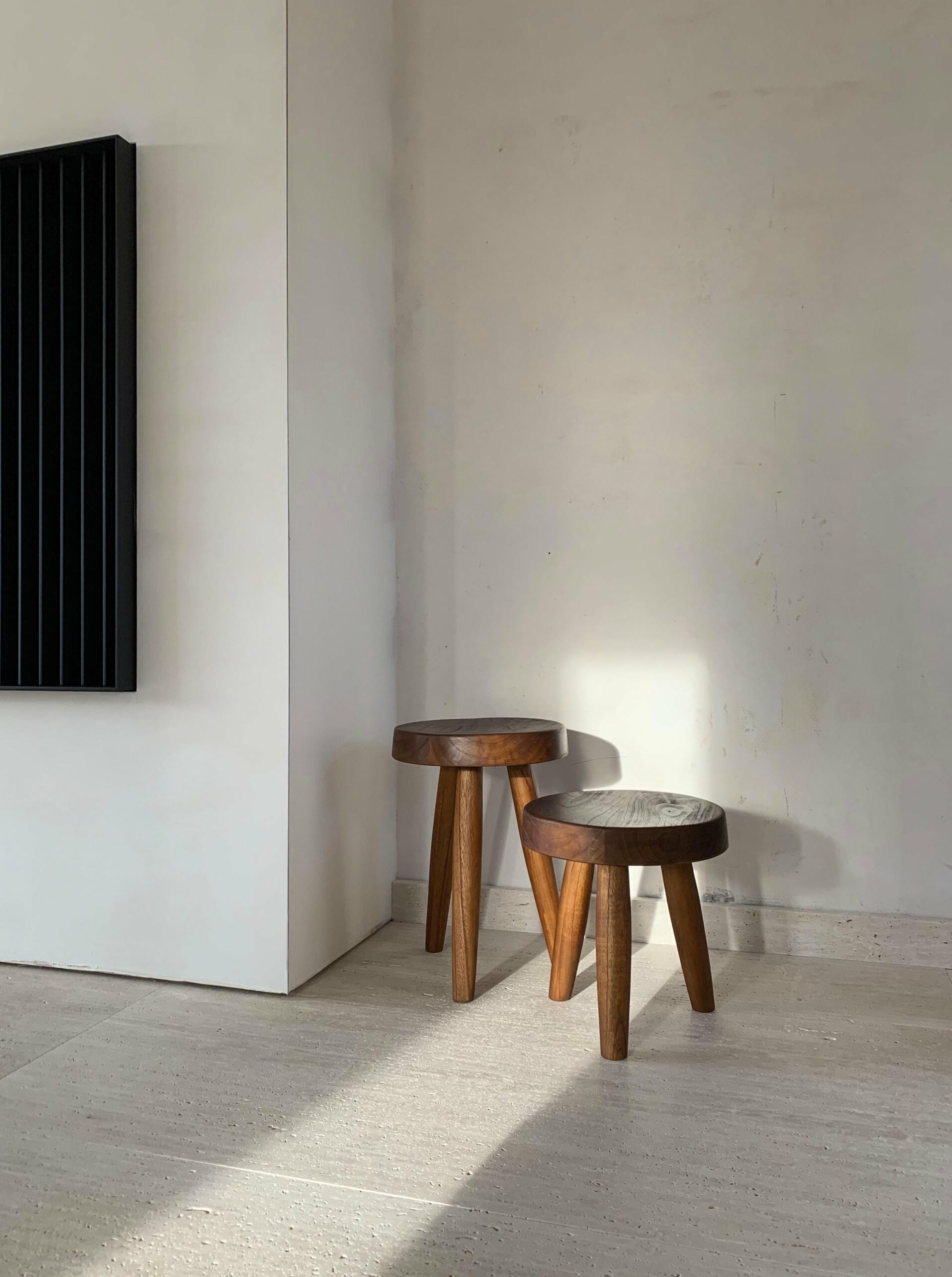 Low Brown Milk Stools 5
