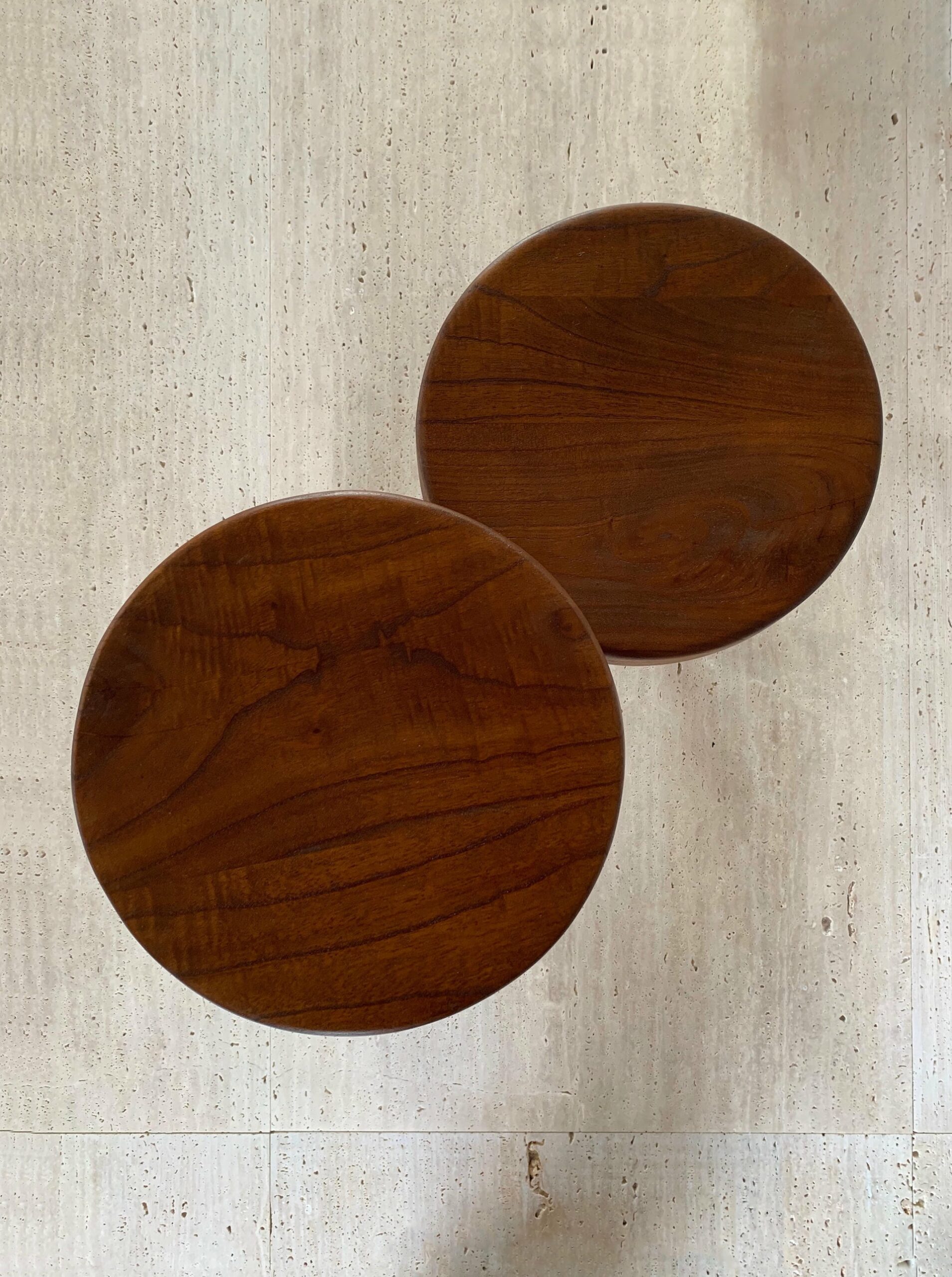 Low Brown Milk Stools 6
