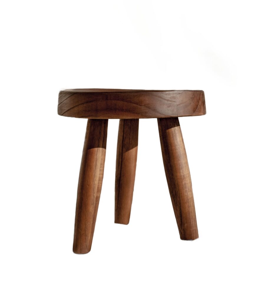 Low Brown Milk Stools by Bicci De’ Medici 1