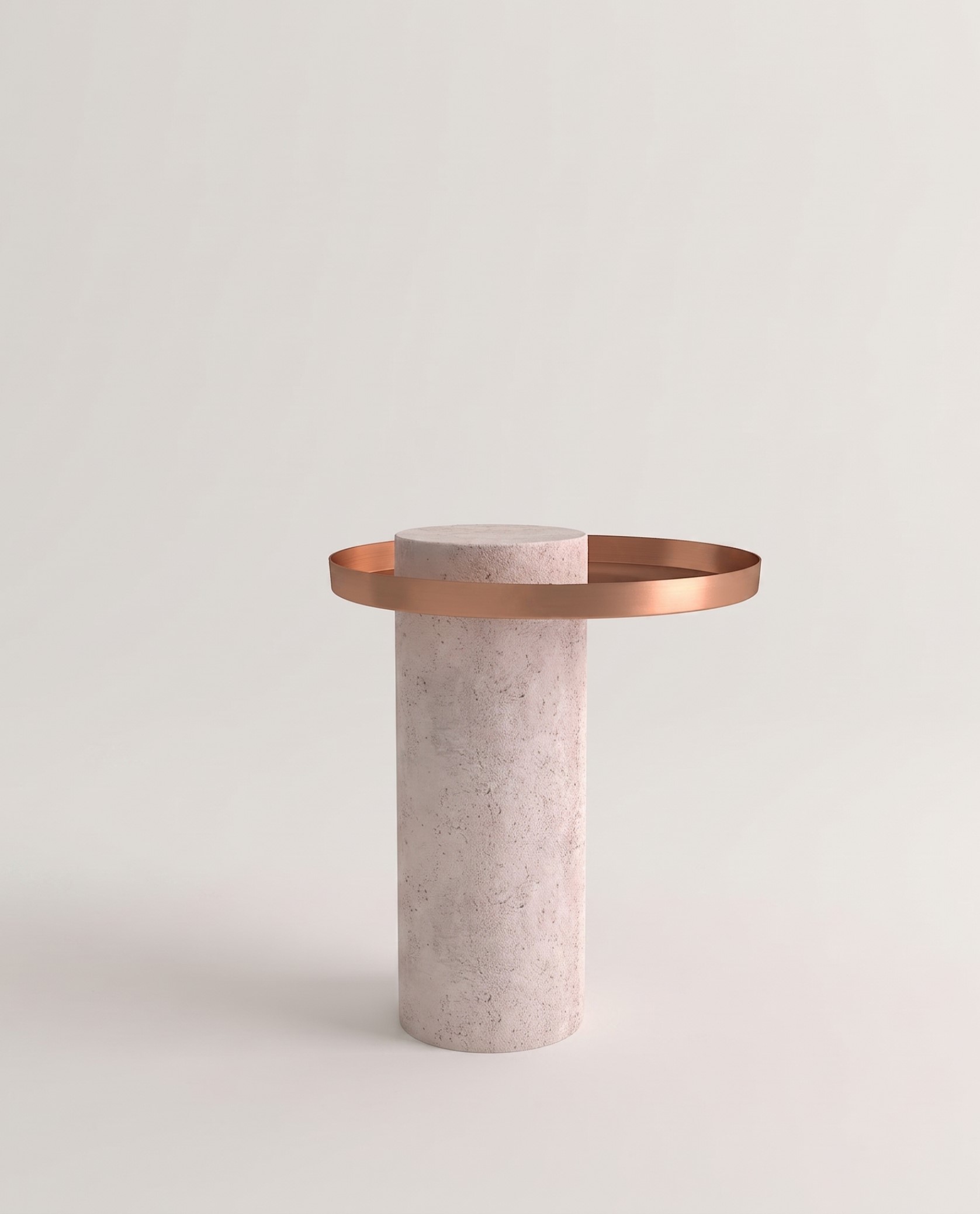 Medium Travertine Contemporary Guéridon, Sebastian Herkner 2