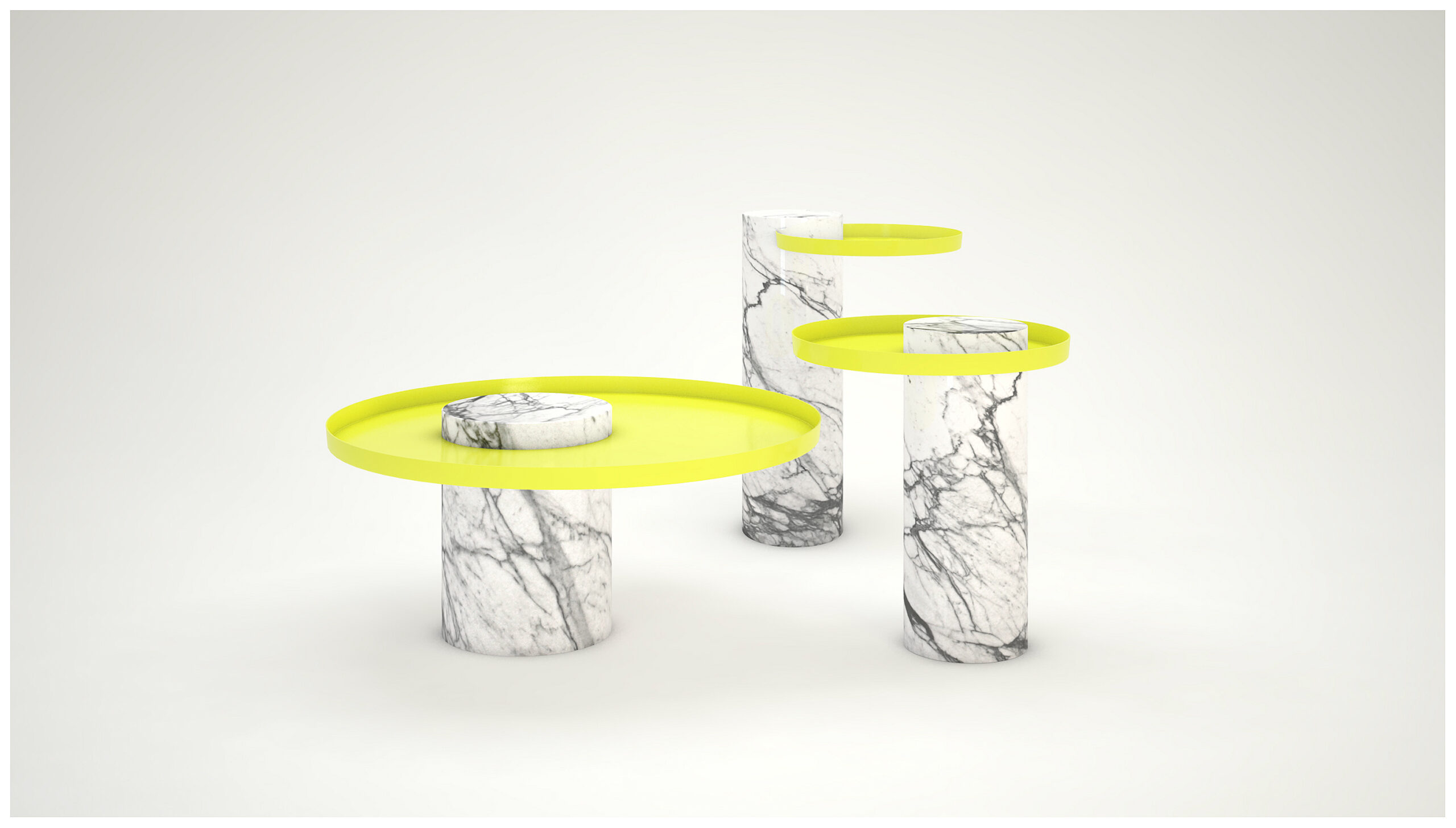 Medium Travertine Contemporary Guéridon, Sebastian Herkner 9