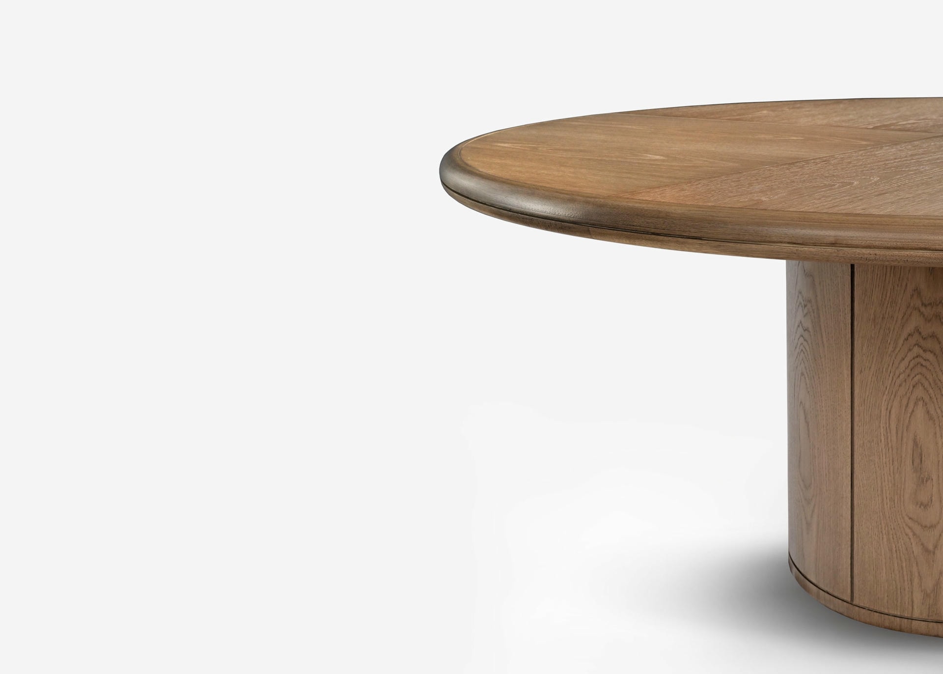 Moon Oak Round Table Signed by Buket Hoscan Bazman 4