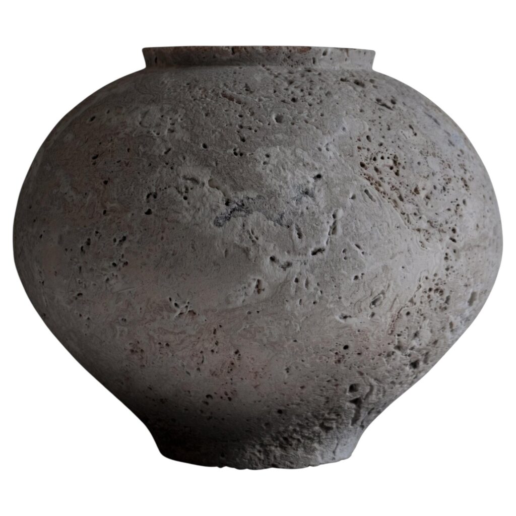 Natural Stone Moon Jar by Bicci De Medici 1