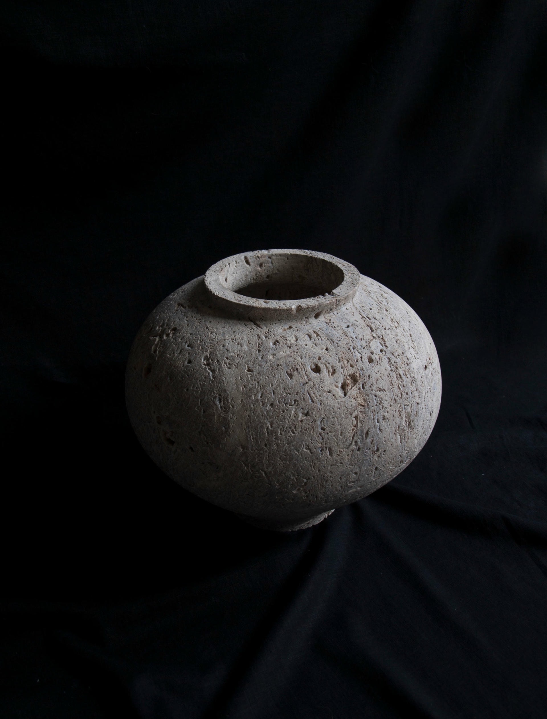 Natural Stone Moon Jar by Bicci De Medici 2