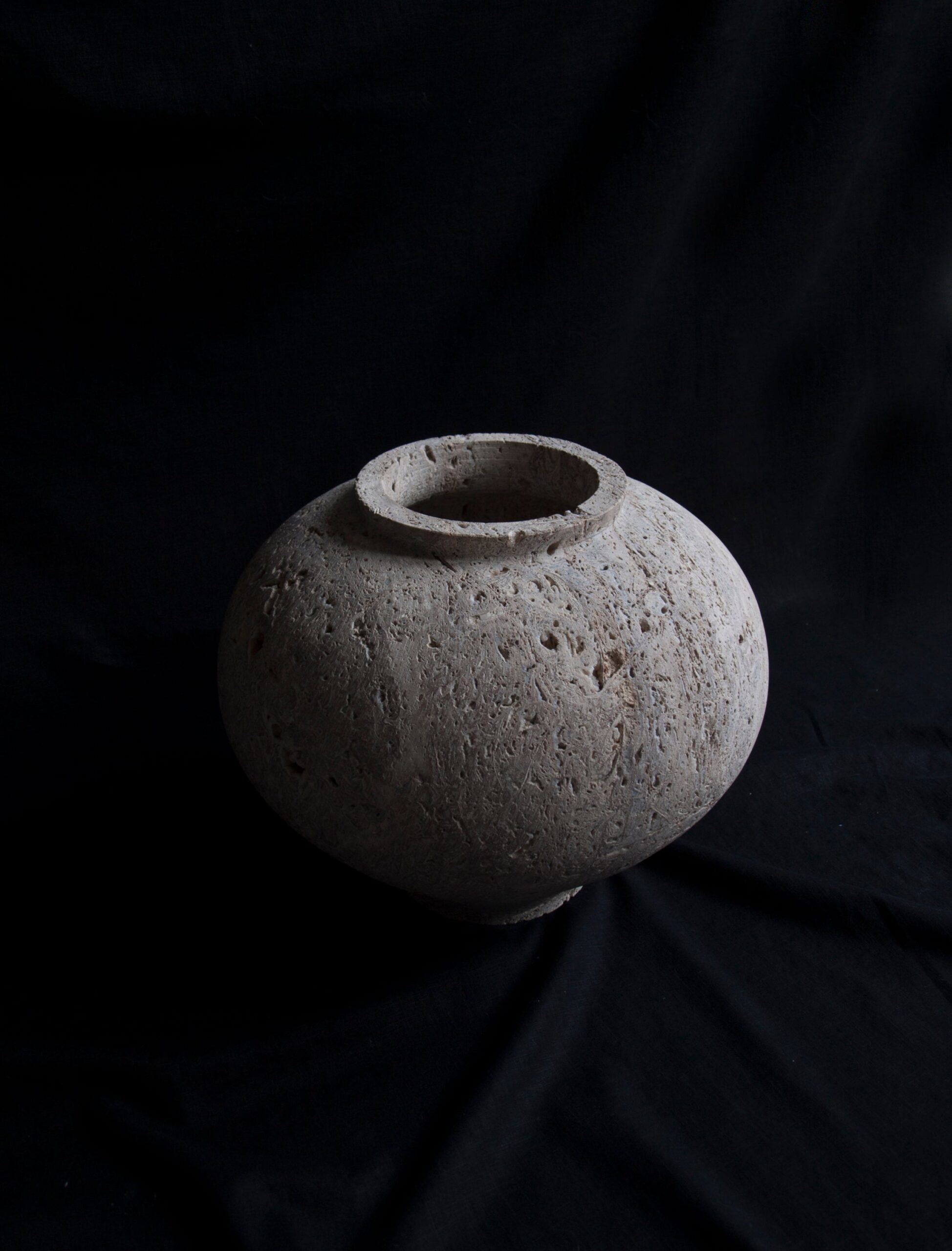 Natural Stone Moon Jar by Bicci De Medici 2