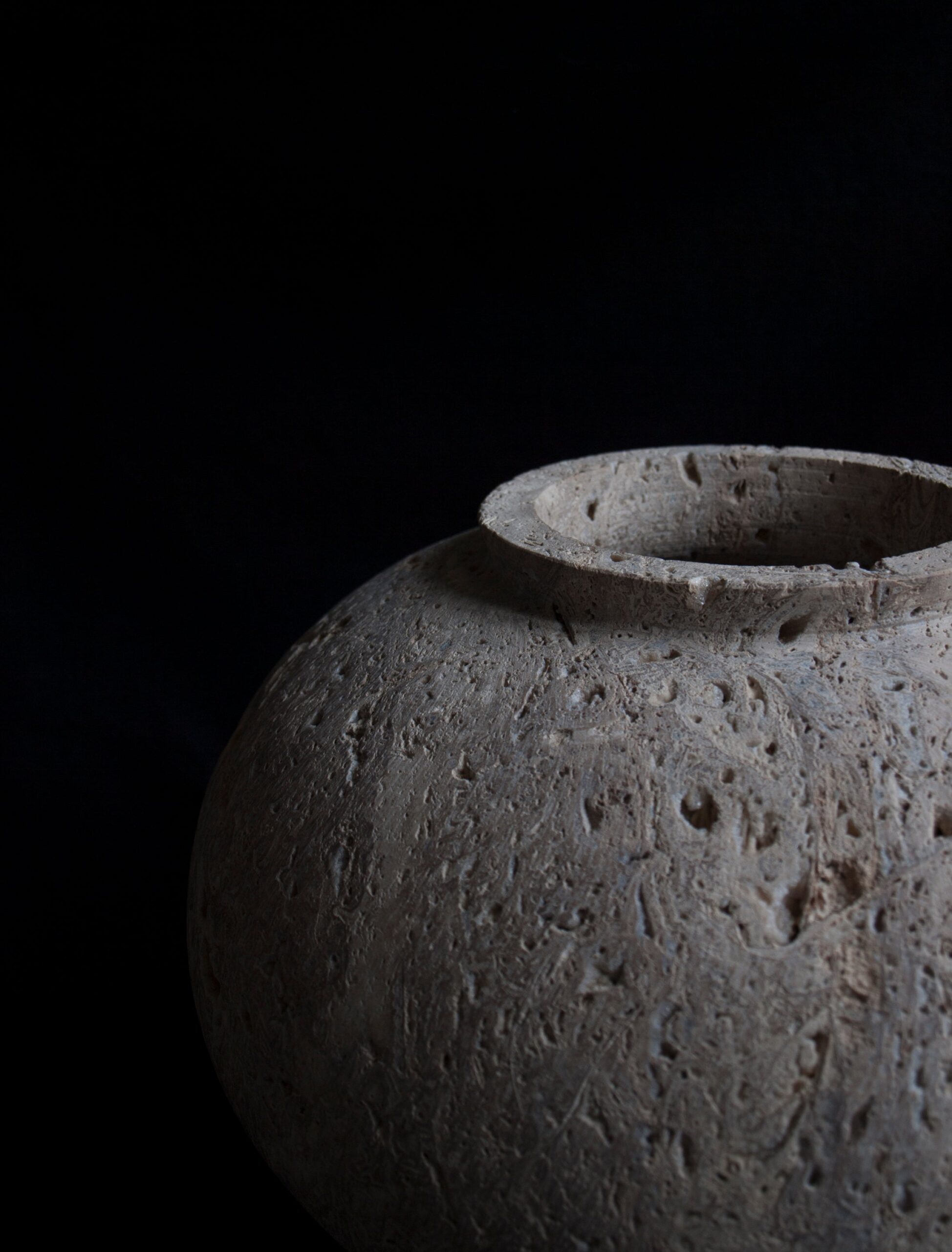 Natural Stone Moon Jar by Bicci De Medici 3