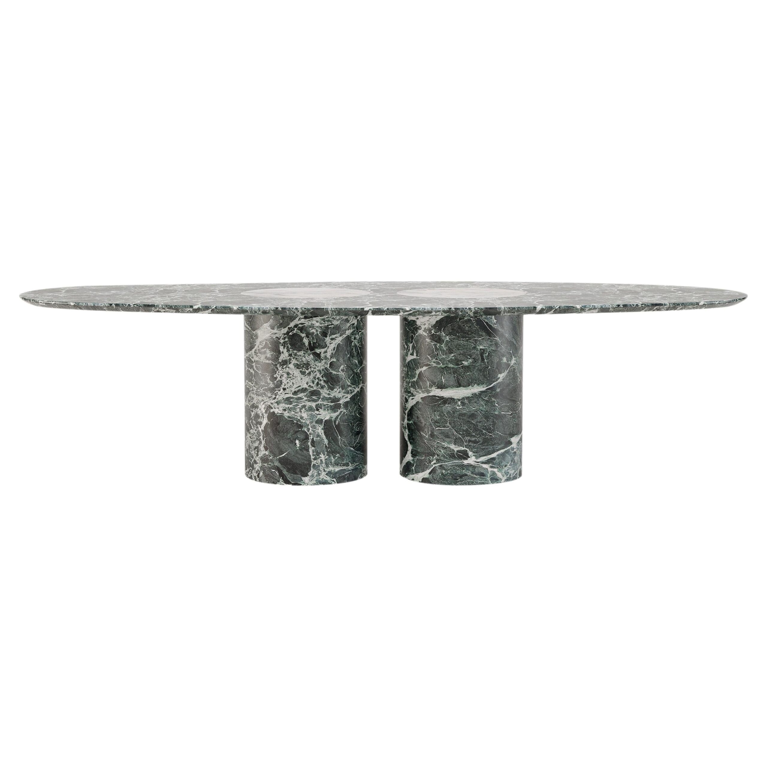 Salvante D1 Dining Table Bianco Namibia Marble by Piotr Dabrowa 1