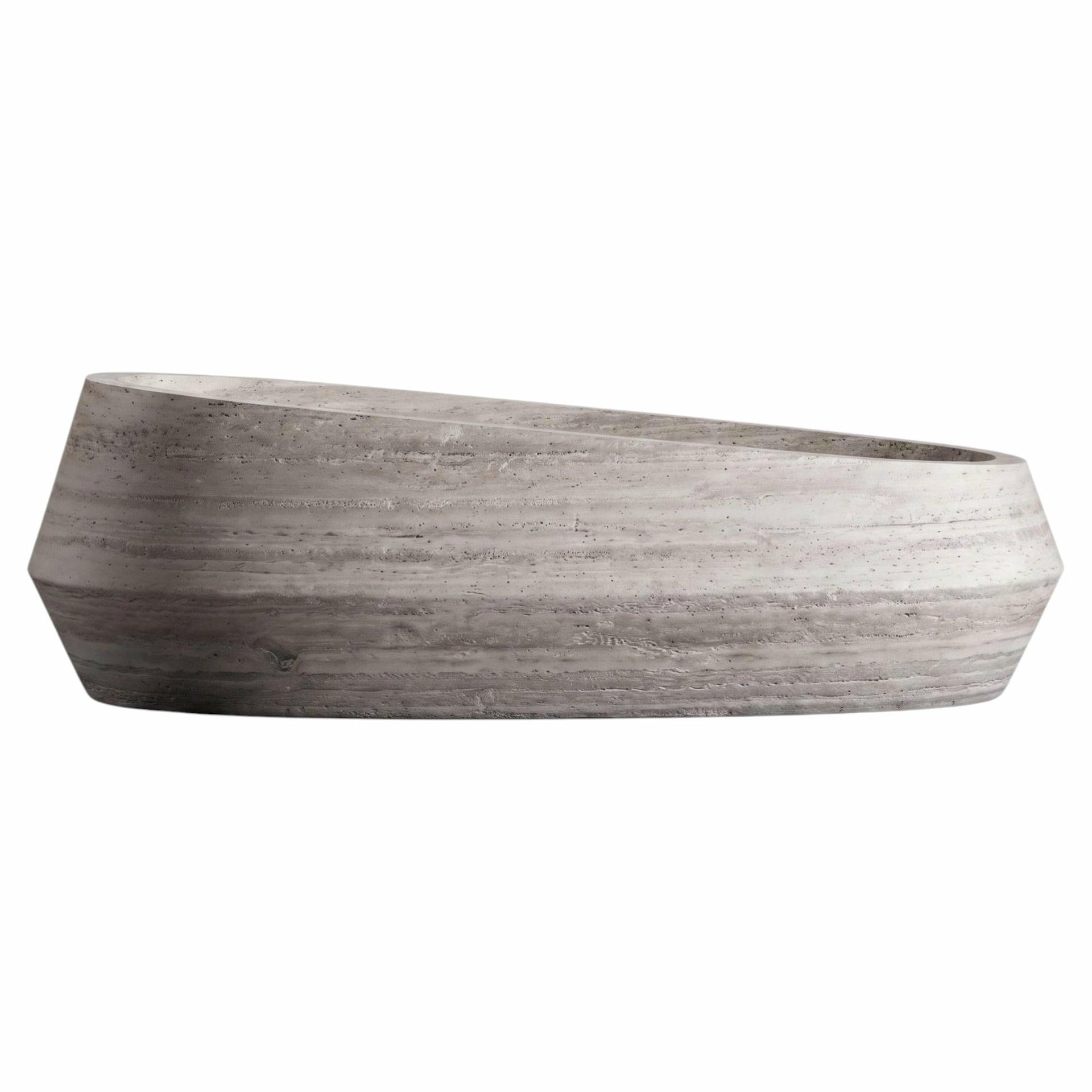 Travertino Silver Tosca Bath by Serafini 1