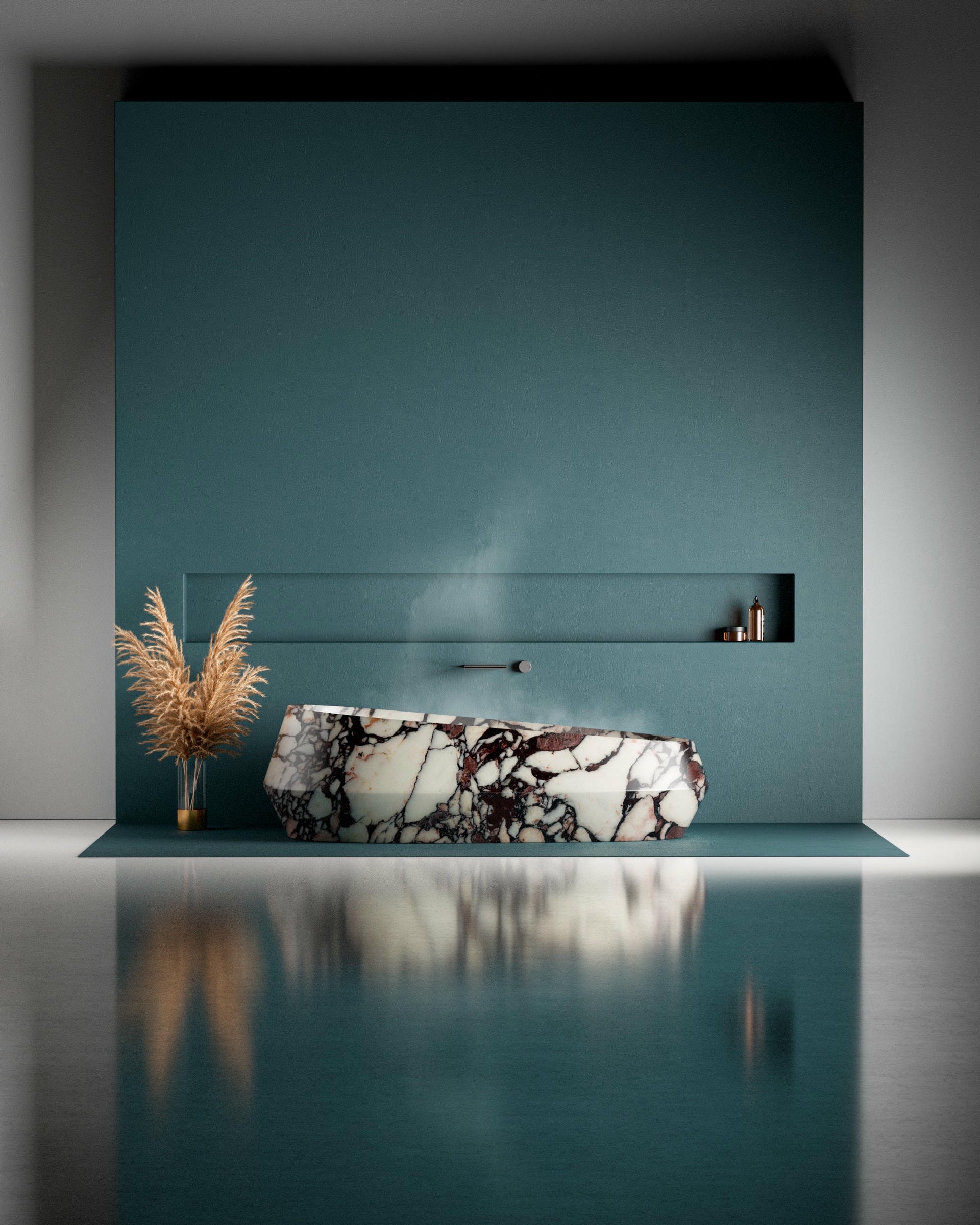Travertino Silver Tosca Bath by Serafini 7