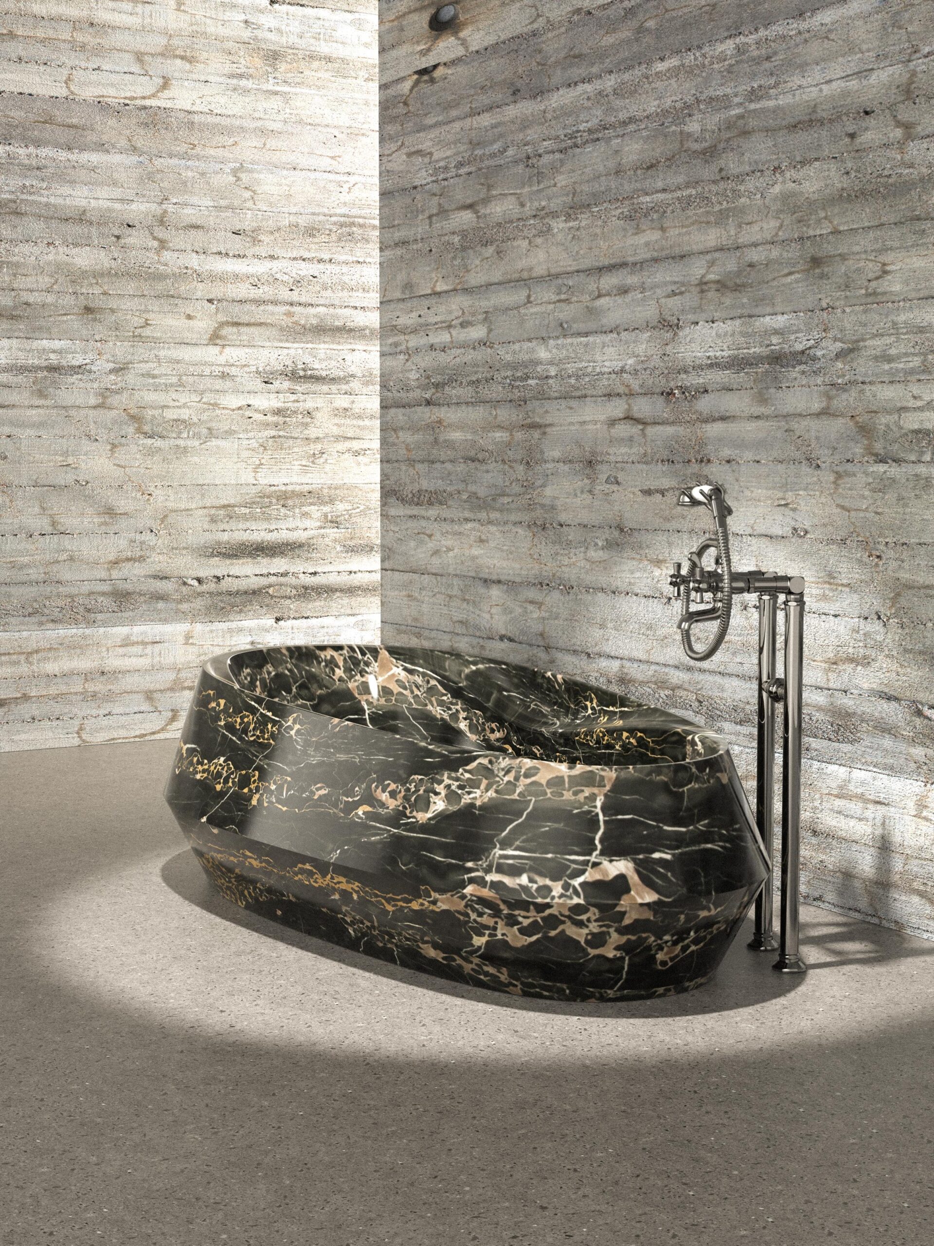 Travertino Silver Tosca Bath by Serafini 9