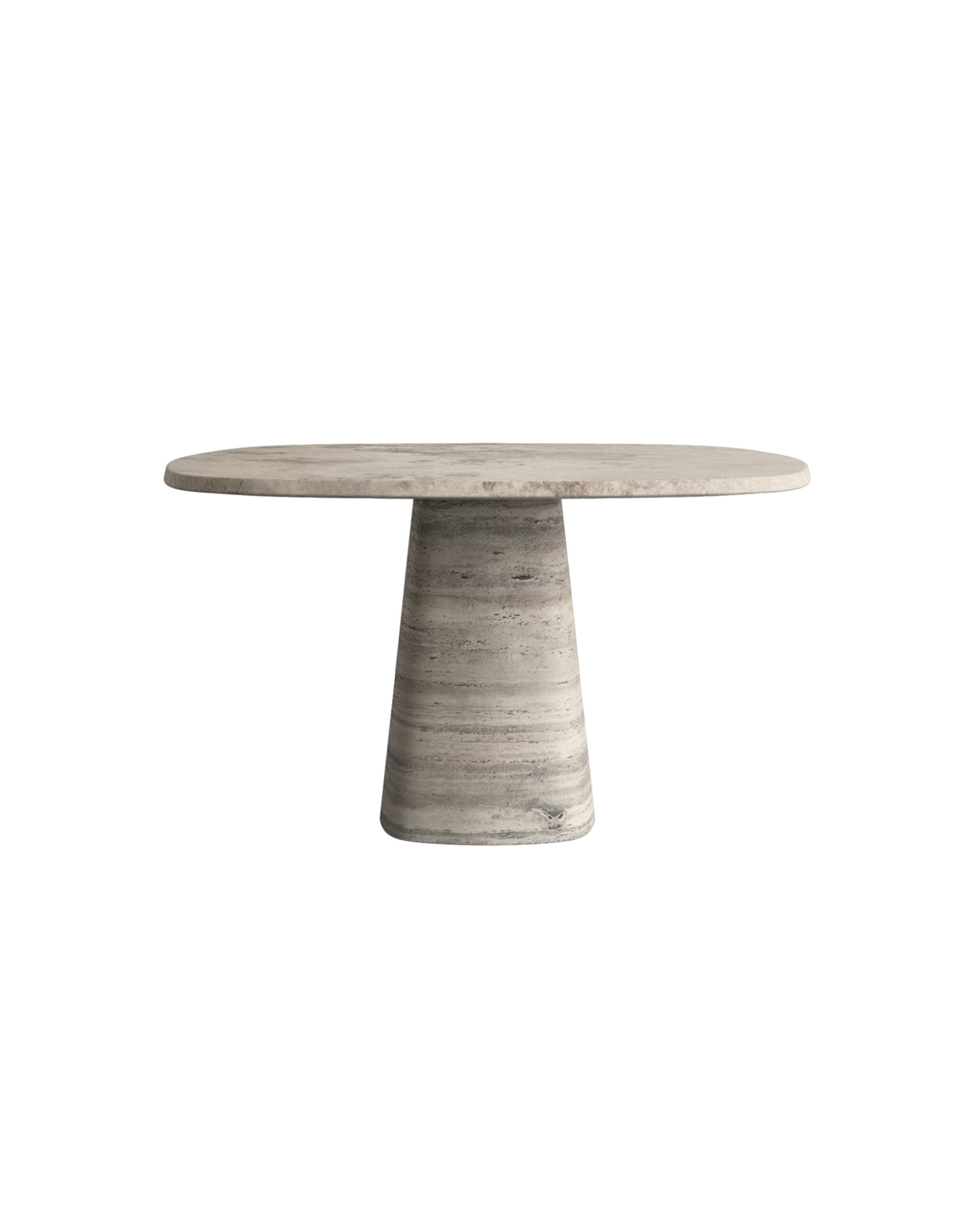 Travertino Silver Wedge Table by Serafini 1