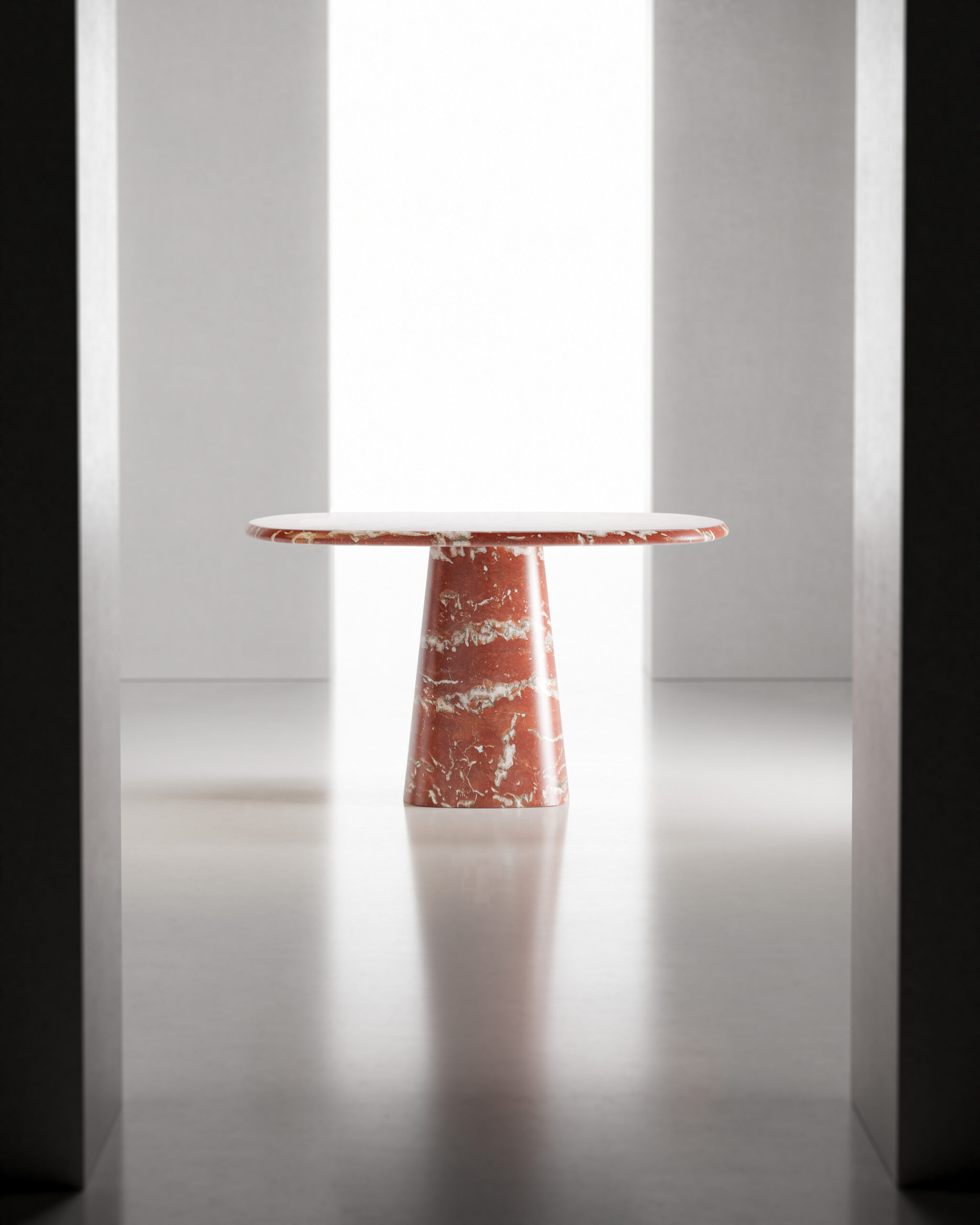 Travertino Silver Wedge Table by Serafini 4