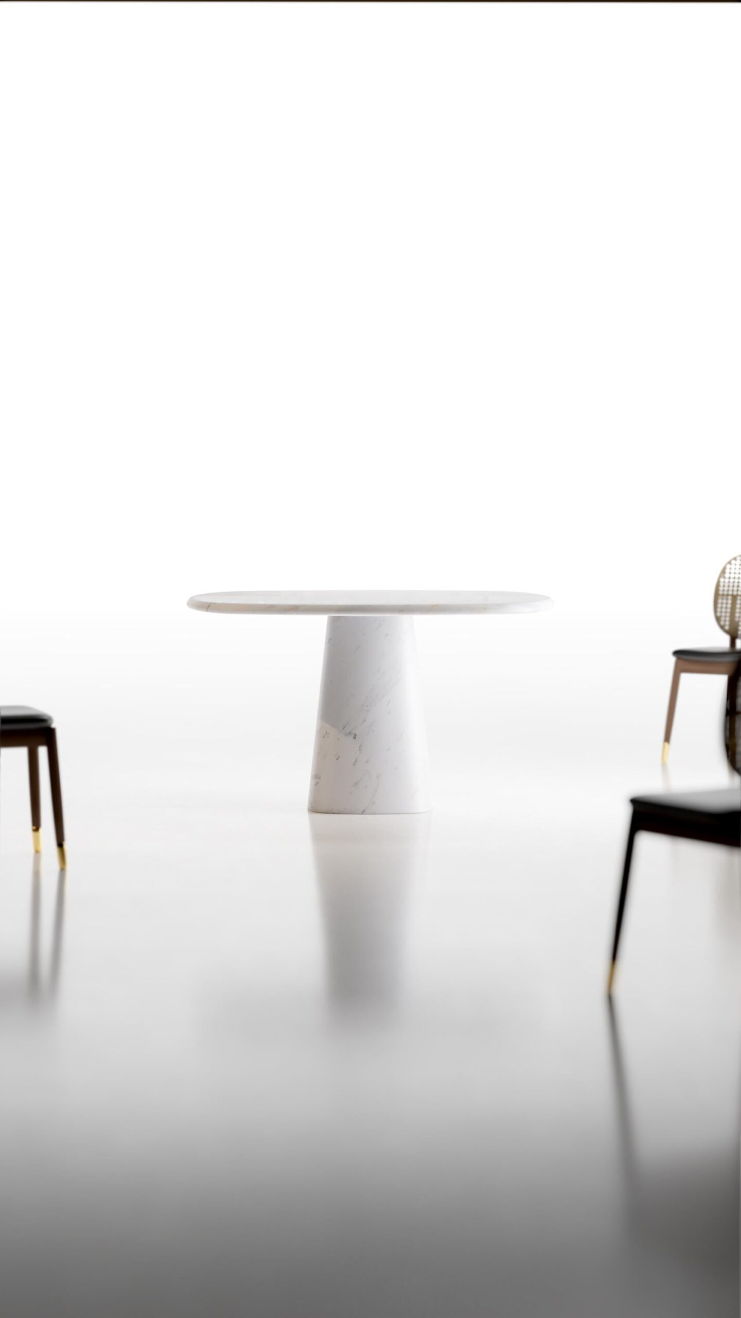 Travertino Silver Wedge Table by Serafini 7