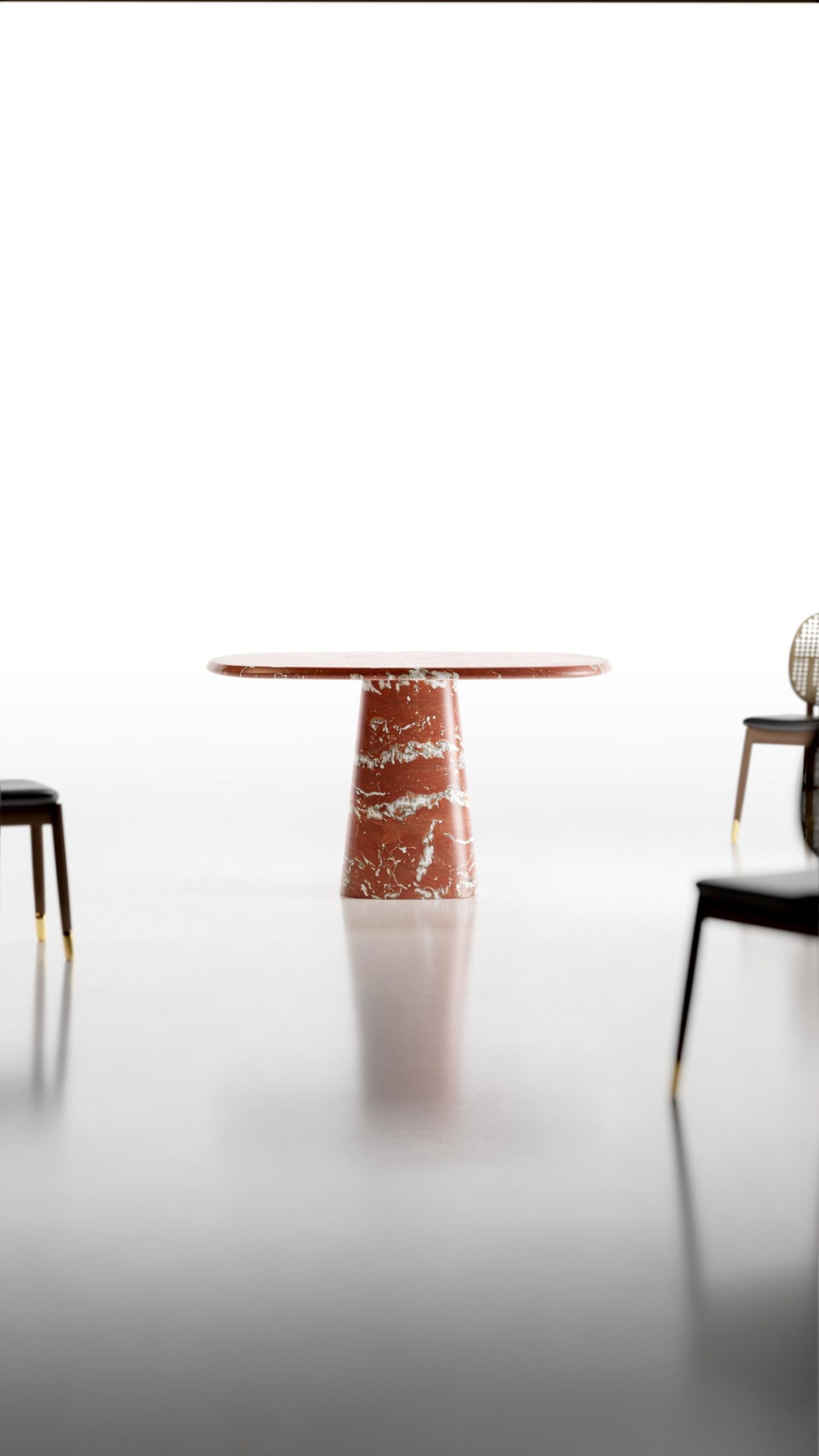 Travertino Silver Wedge Table by Serafini 8