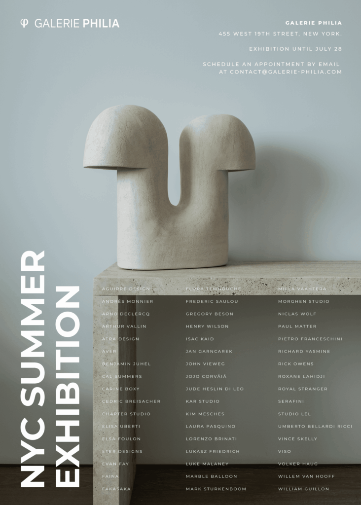 poster galerie philia summer exhibition new york