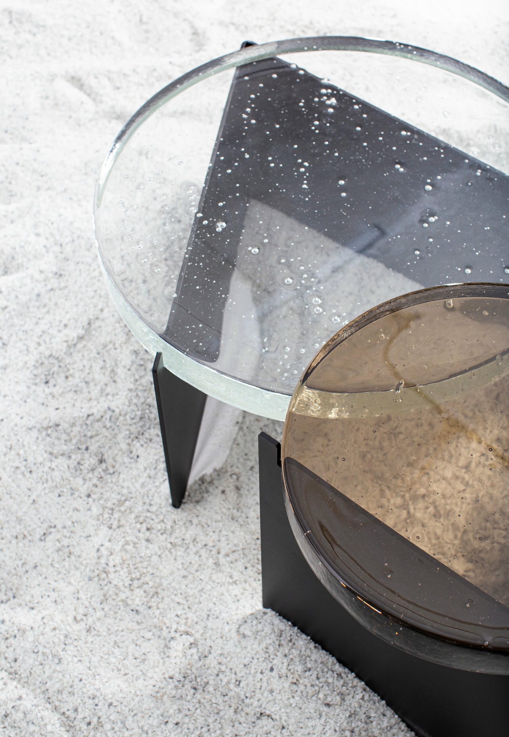 Alwa Two Amber Black Side Table by Pulpo 10