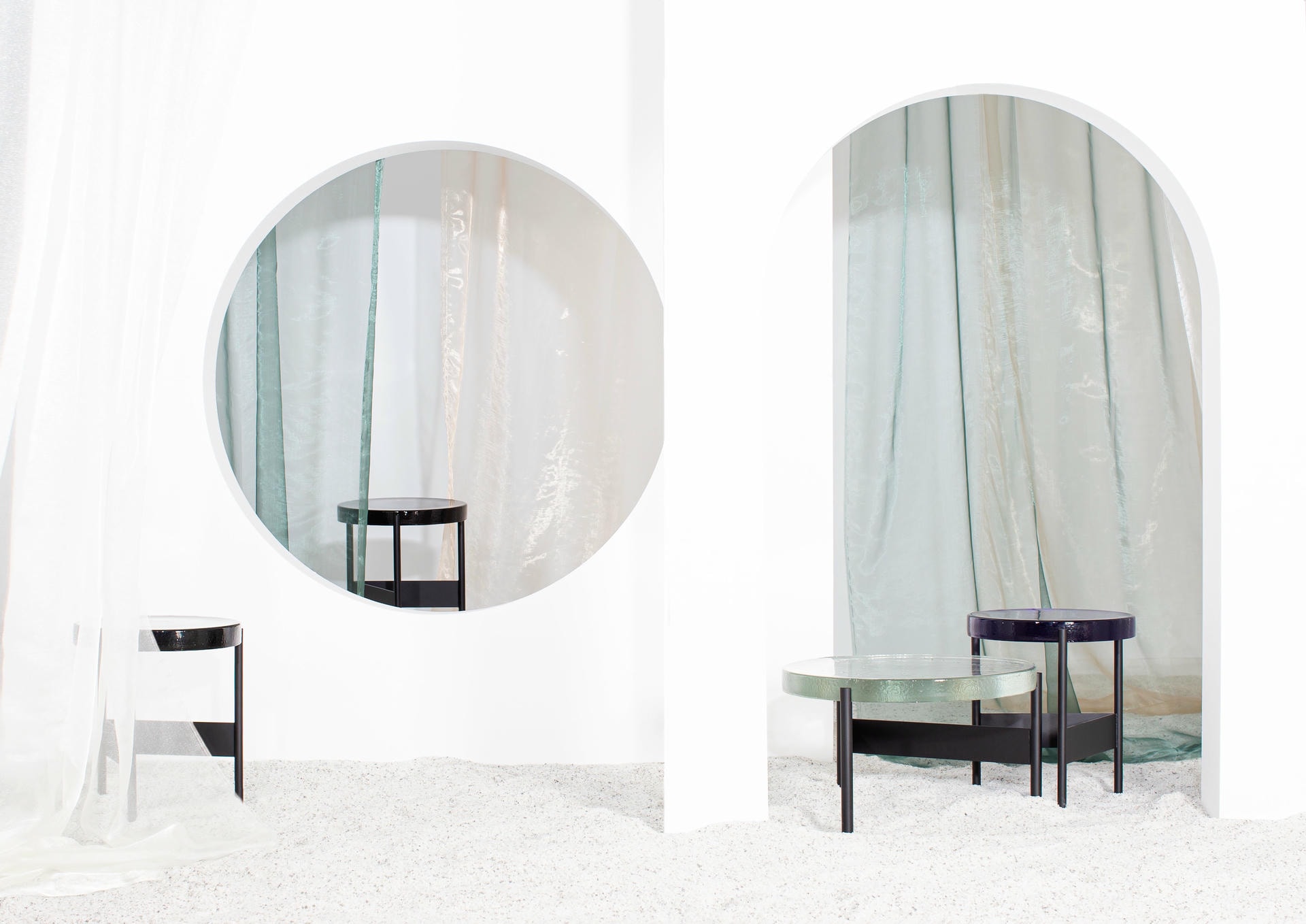 Alwa Two Amber Black Side Table by Pulpo 7