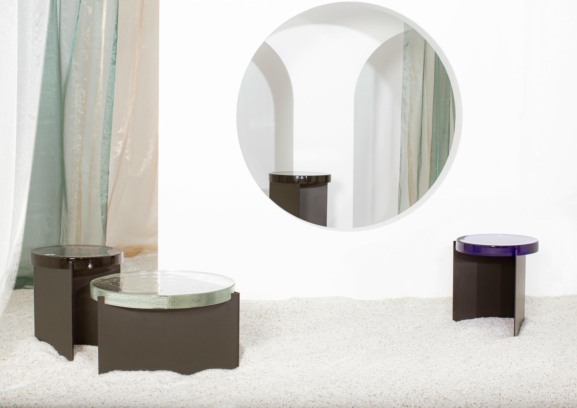Alwa Two Transparent Black Side Table by Pulpo 12