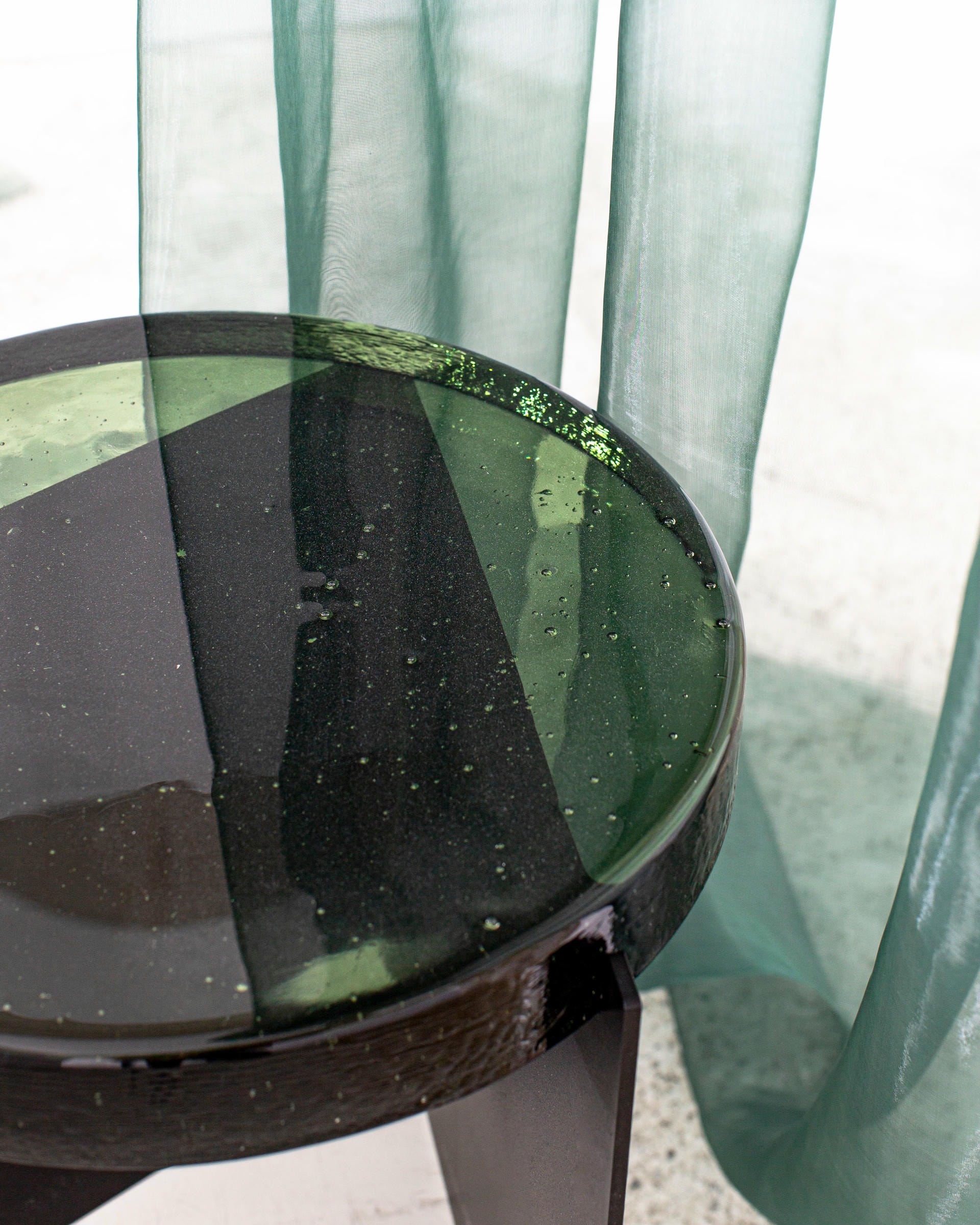 Alwa Two Transparent Black Side Table by Pulpo 8
