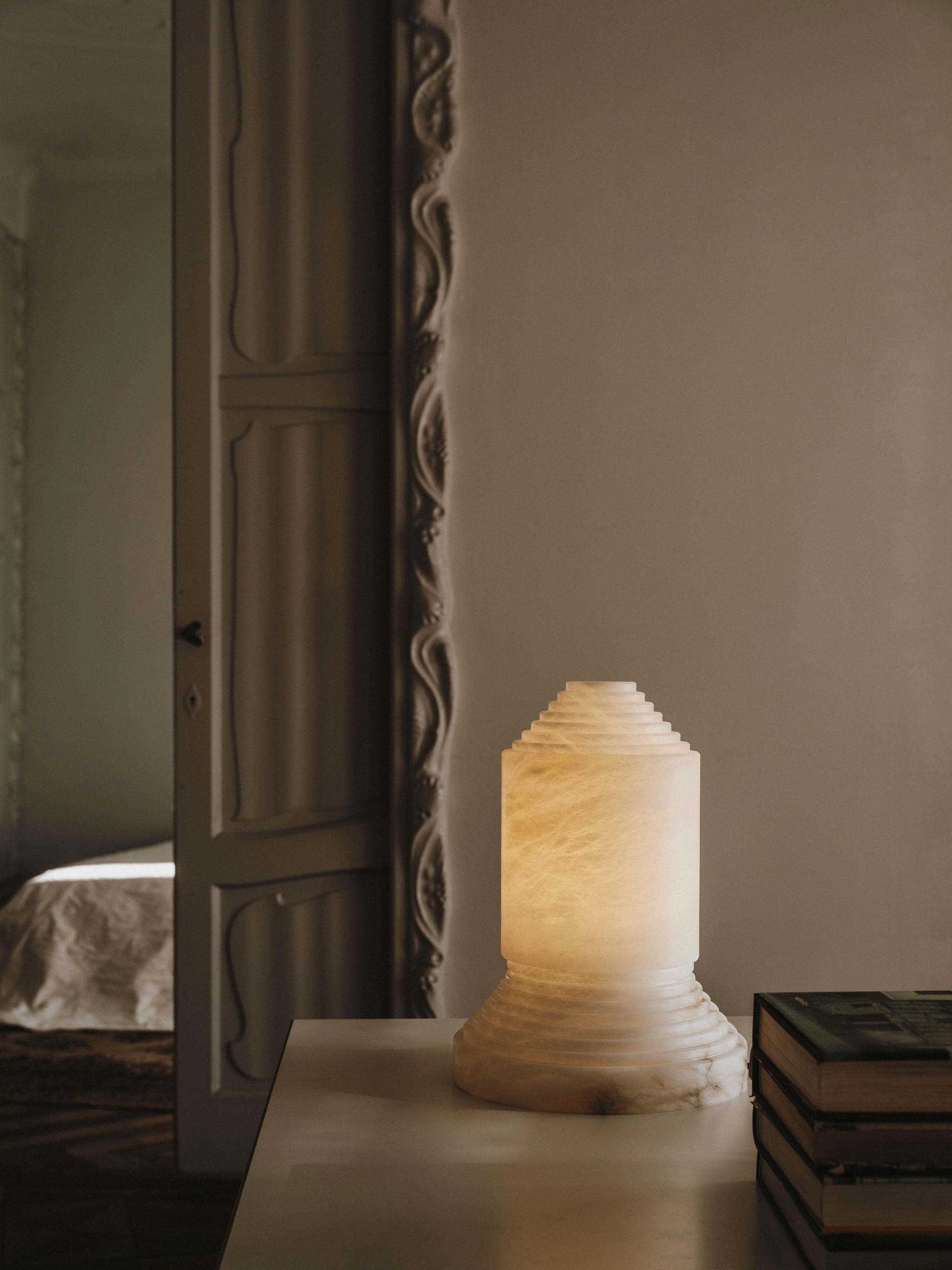 Babel Alabaster Table Lamp by Angel Jove 10