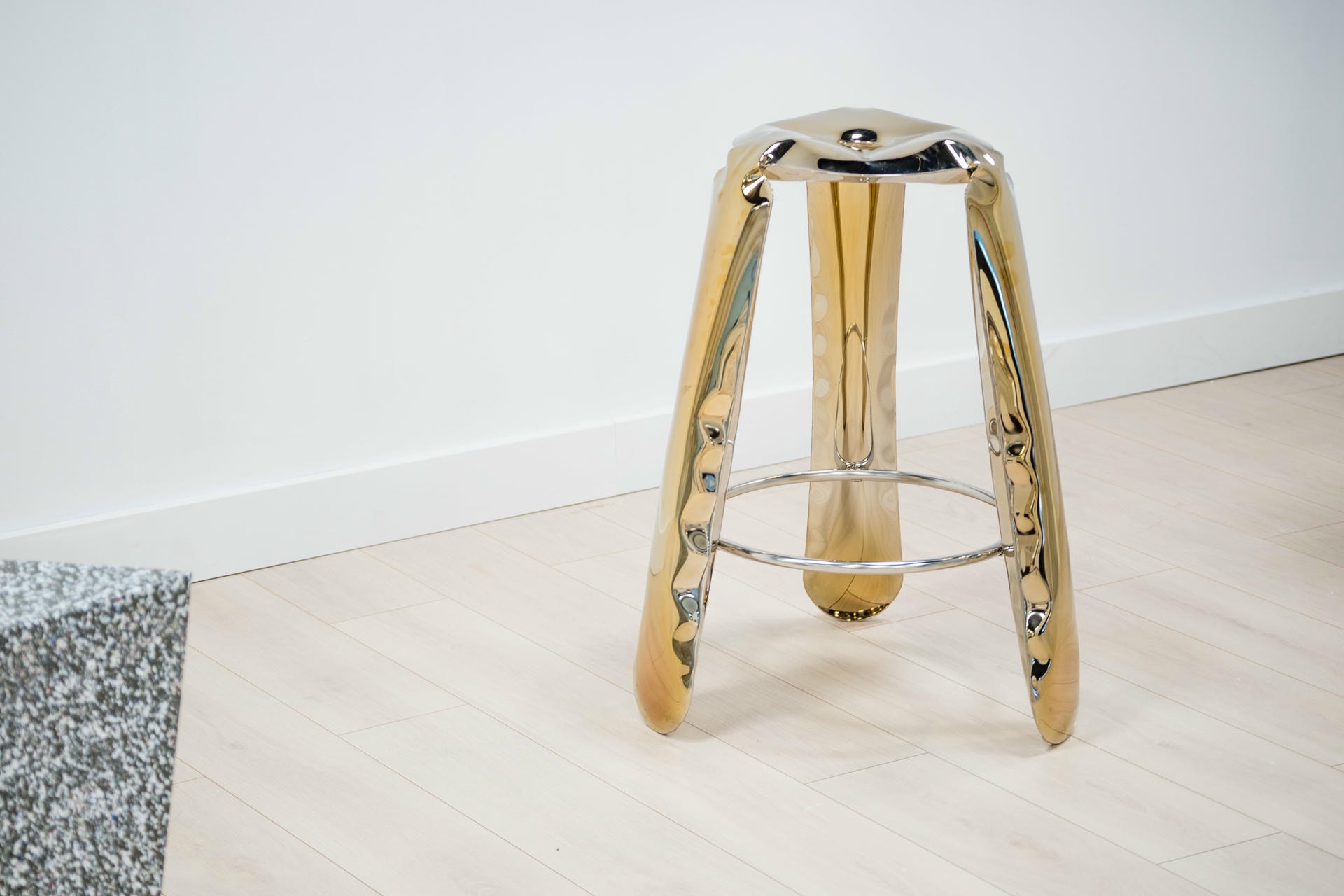 Flamed Gold Mini Plopp Stool by Zieta 7