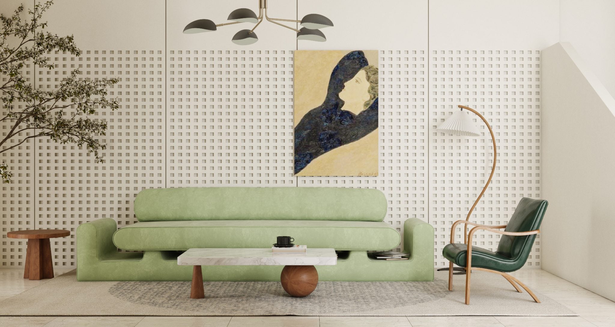 Hug Green Sofa by Rejo Studio 3
