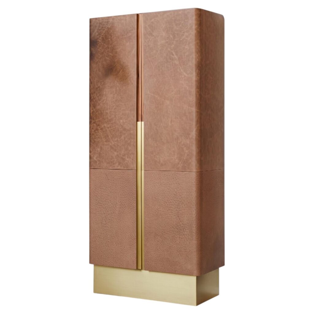 Les Cuirs Bar Cabinet by Marc Dibeh 1