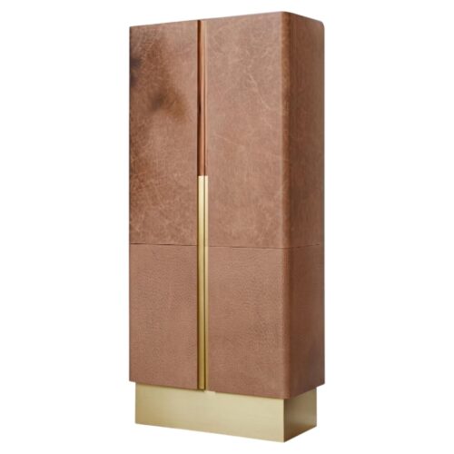 Les Cuirs Bar Cabinet by Marc Dibeh 1