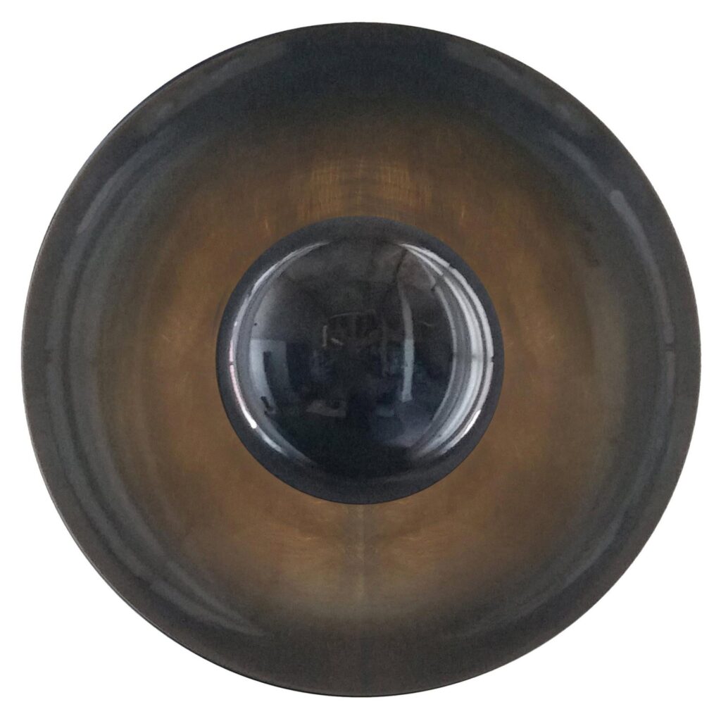 Metropolis Eclipse Brass and Glass Sculptural Wall Sconce by Jan Garncarek 1