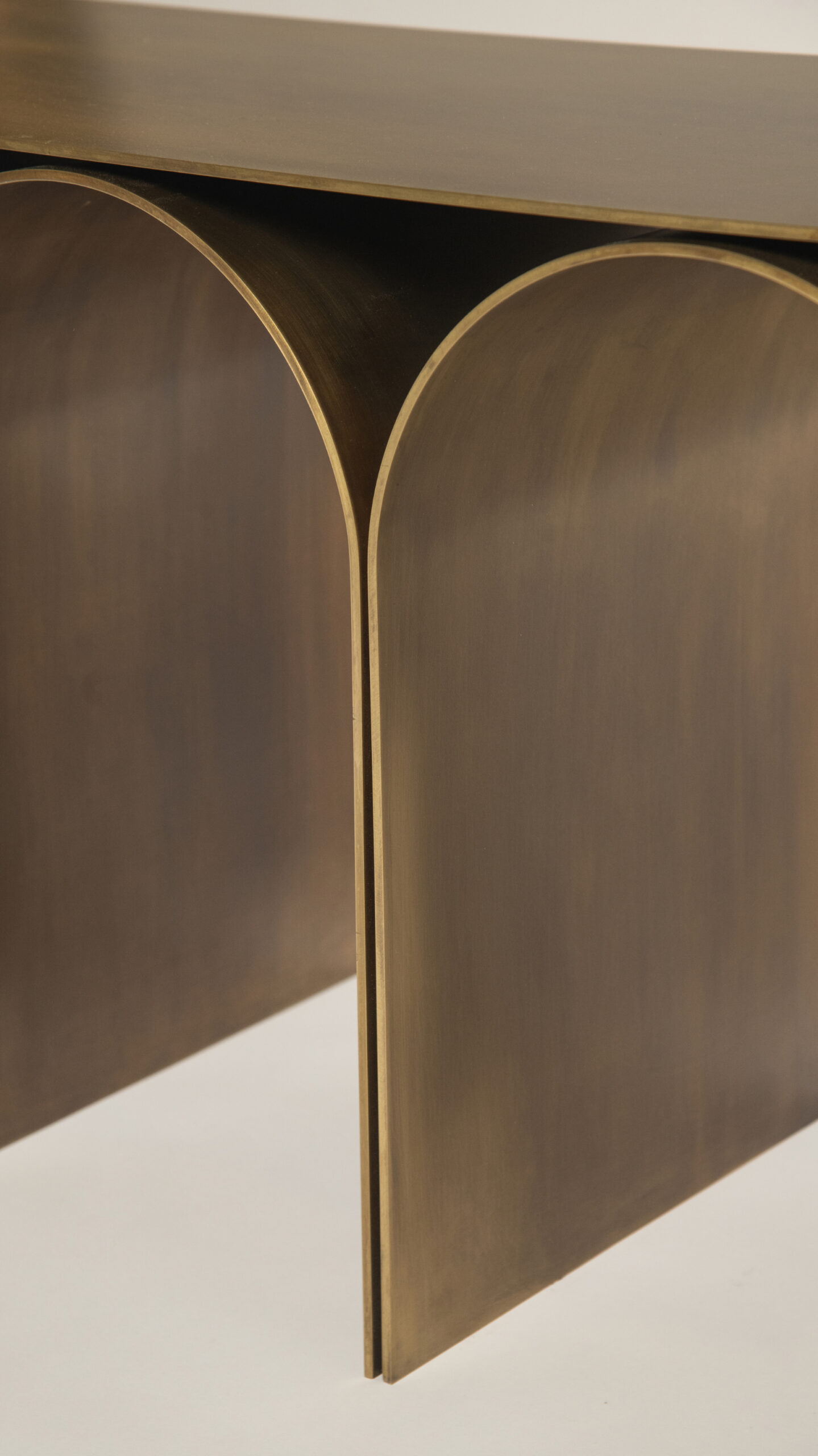 Nabuk Gold Arch Bench by Pietro Franceschini 11