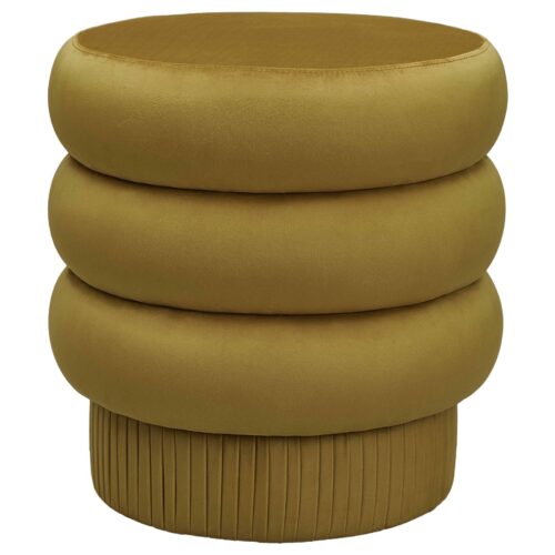 Pompa Contemporary Sculptural Velvet Pouf by Houtique 1