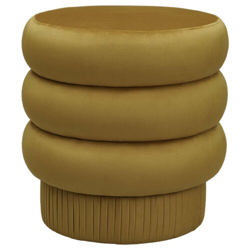 Pompa Contemporary Sculptural Velvet Pouf by Houtique 1