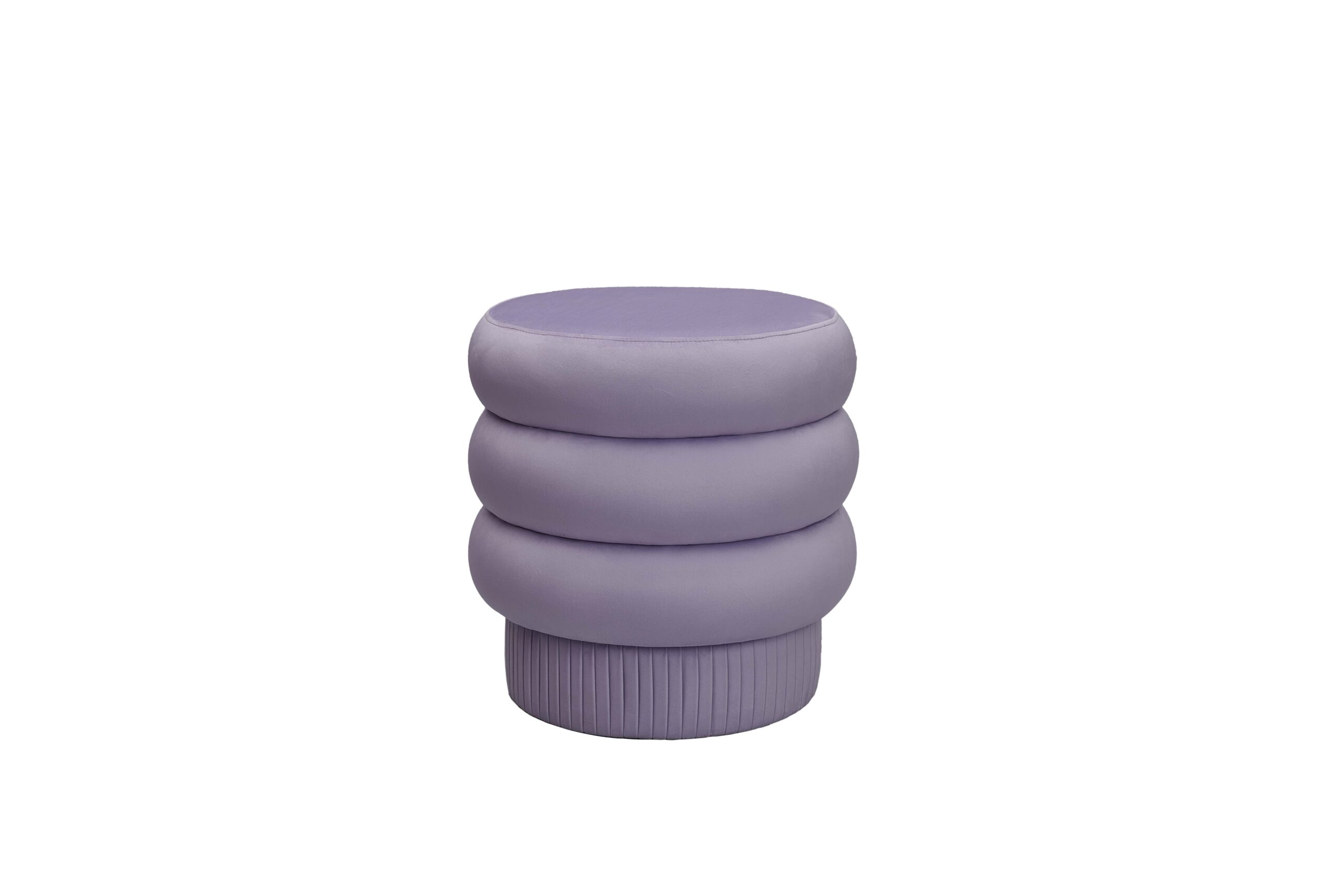 Pompa Contemporary Sculptural Velvet Pouf by Houtique 4